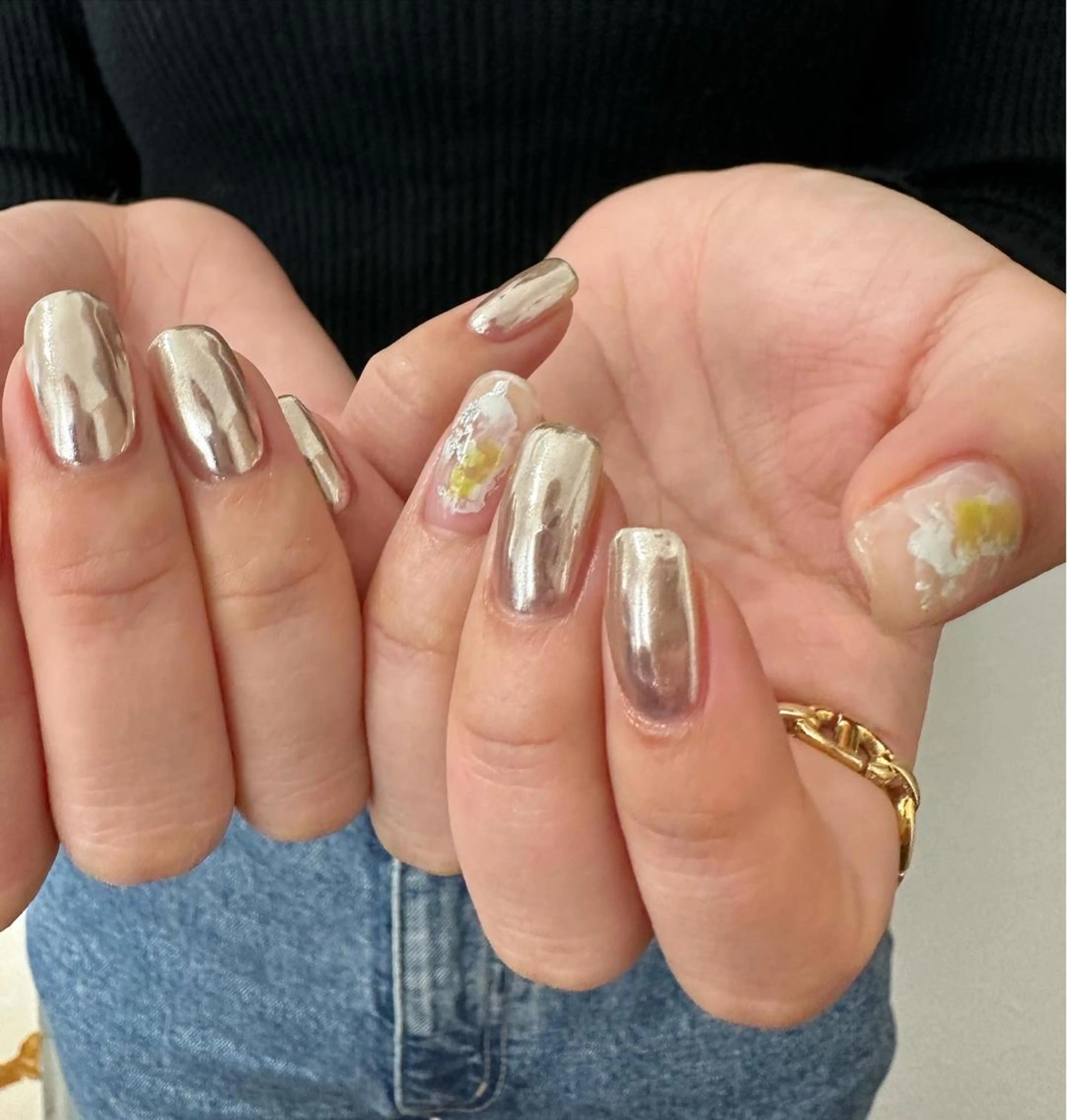 ネイル ハンドネイル フットネイル kiii.__ ✴︎*のネイルデザイン
