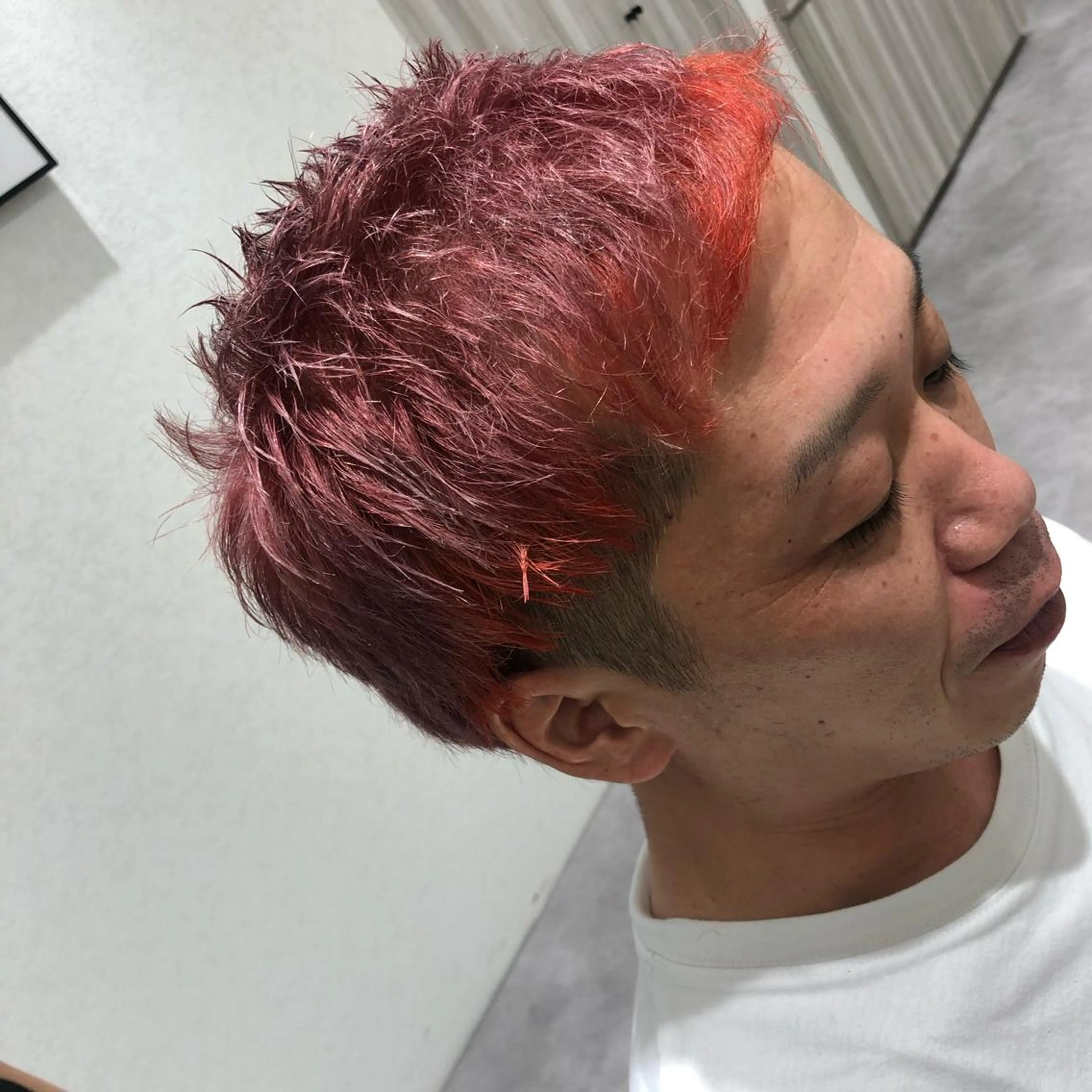 ショート カラー メンズ ムトウセイマ/艶髪 /艶ケアWブリーチのヘアスタイル