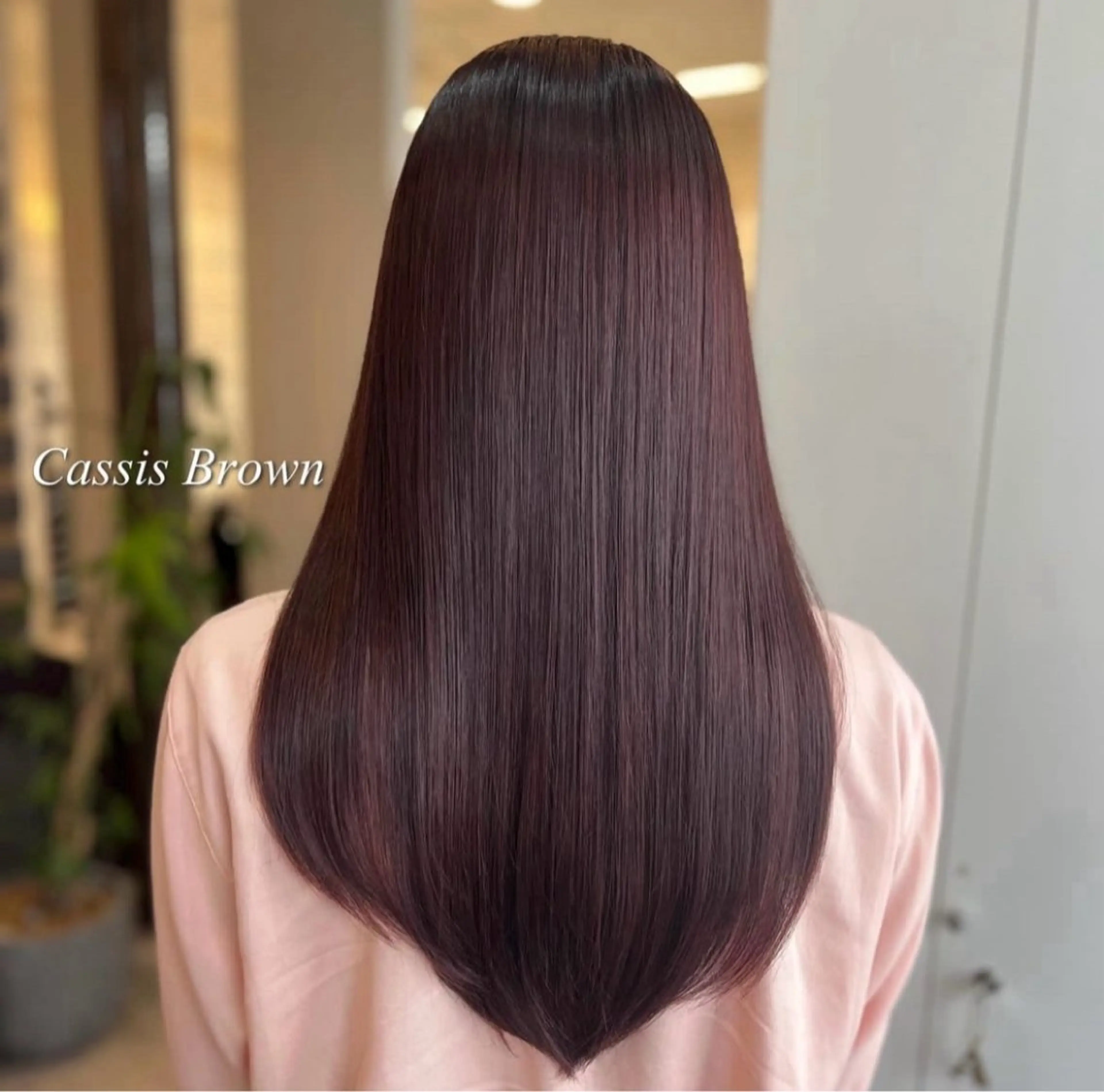 ロング カット ヘアカラー 松島 綾子のヘアスタイル