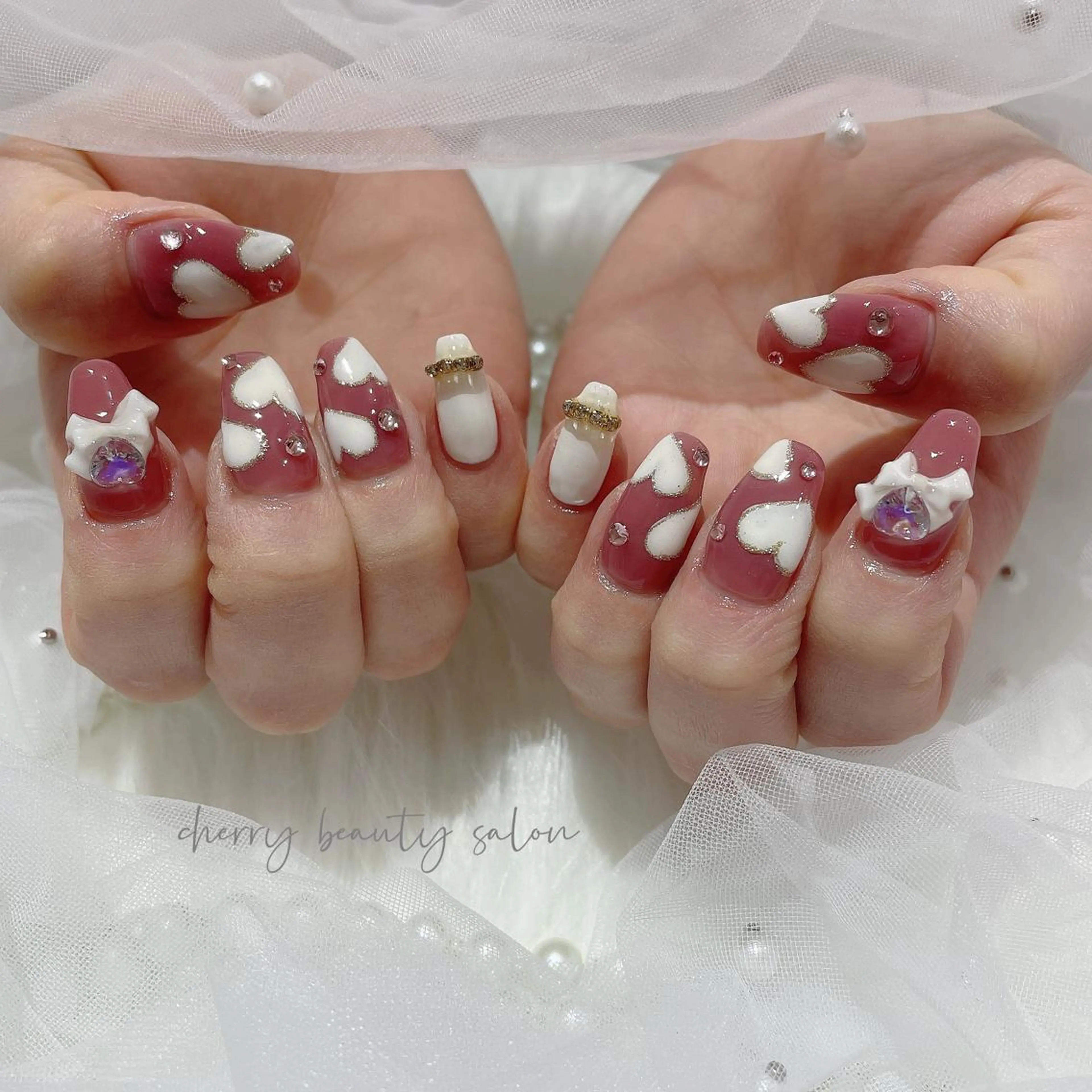 ネイル ハンドネイル ハンドケア SAKURA 🍒のネイルデザイン