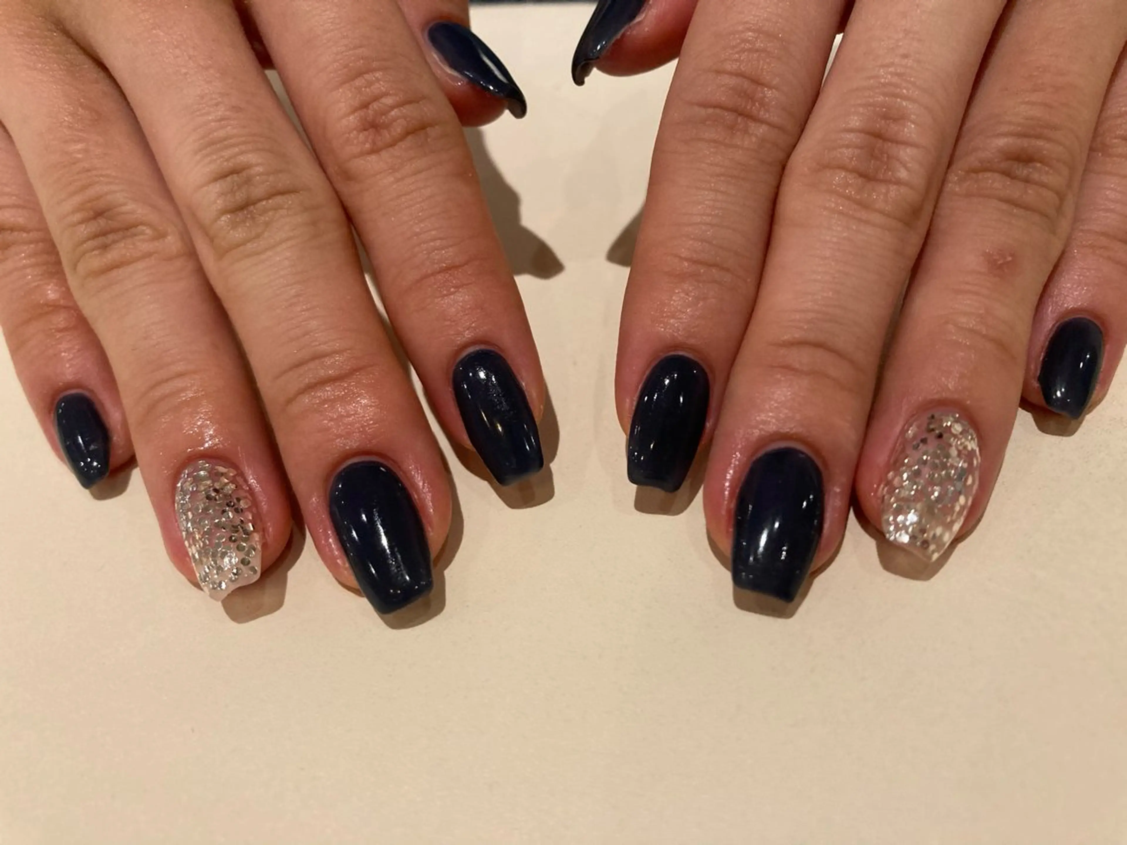 ネイル ネイビー ハンドネイル .Etel atelier.のネイルデザイン