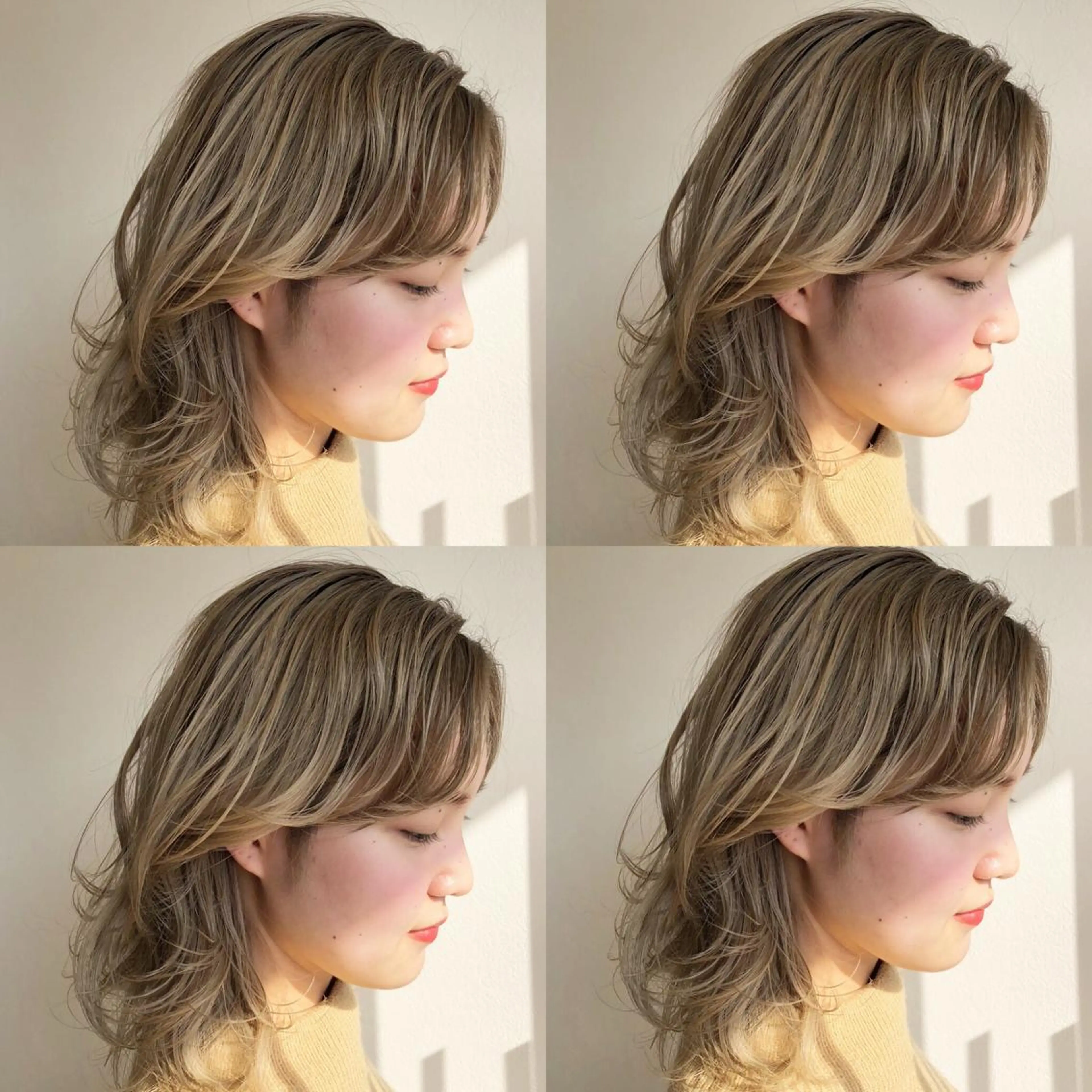 ショート カラー ブリーチ イエローカラー ウルフカット ヘアカラー 似合わせ レイヤー須川のヘアスタイル