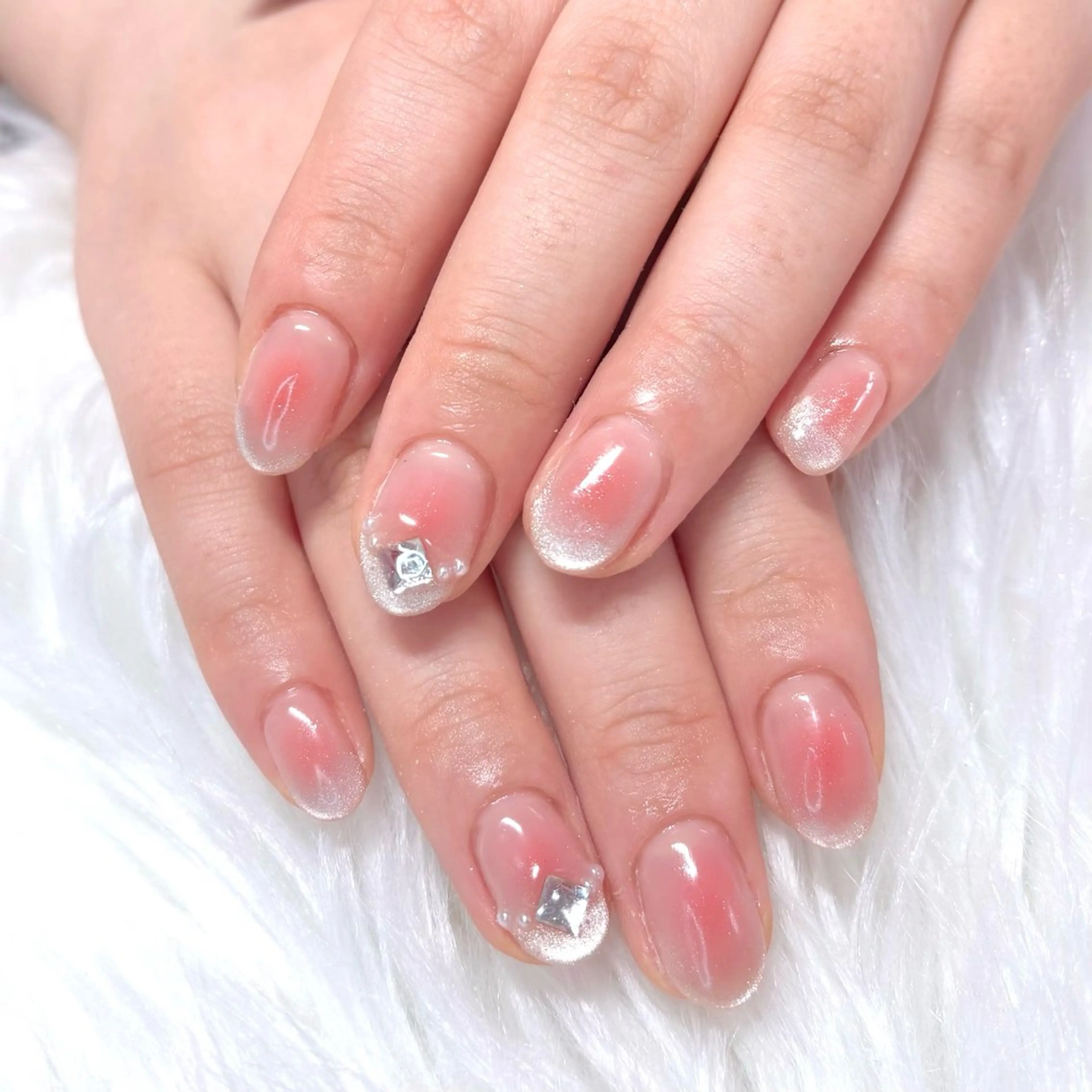 ネイル アートネイル チークネイル ジェルネイル パラジェル ハンドネイル Noix nailのネイルデザイン