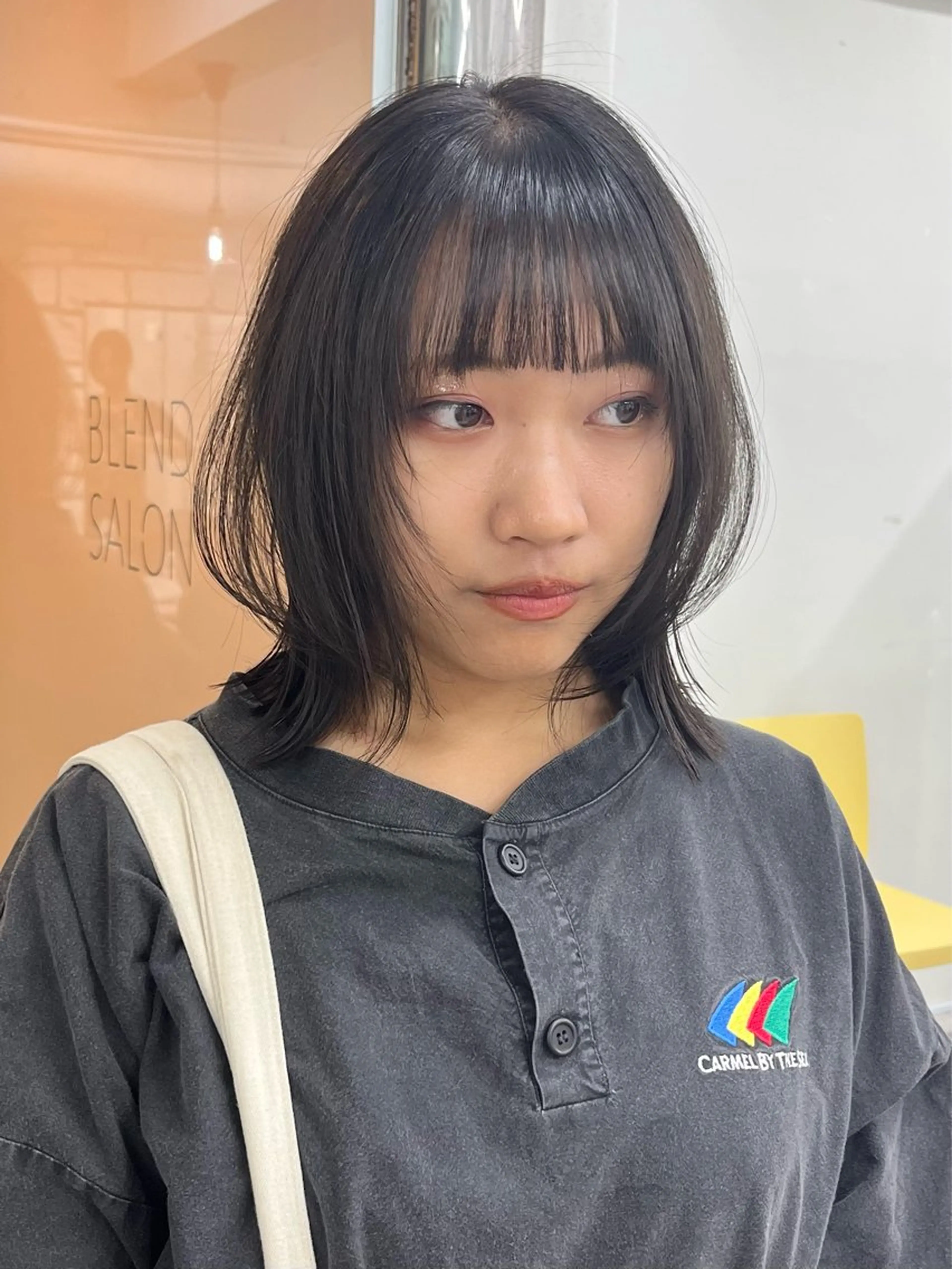 カラー 透明感カラー グレージュ 天王寺髪質改善なら よしみさん✨のヘアスタイル