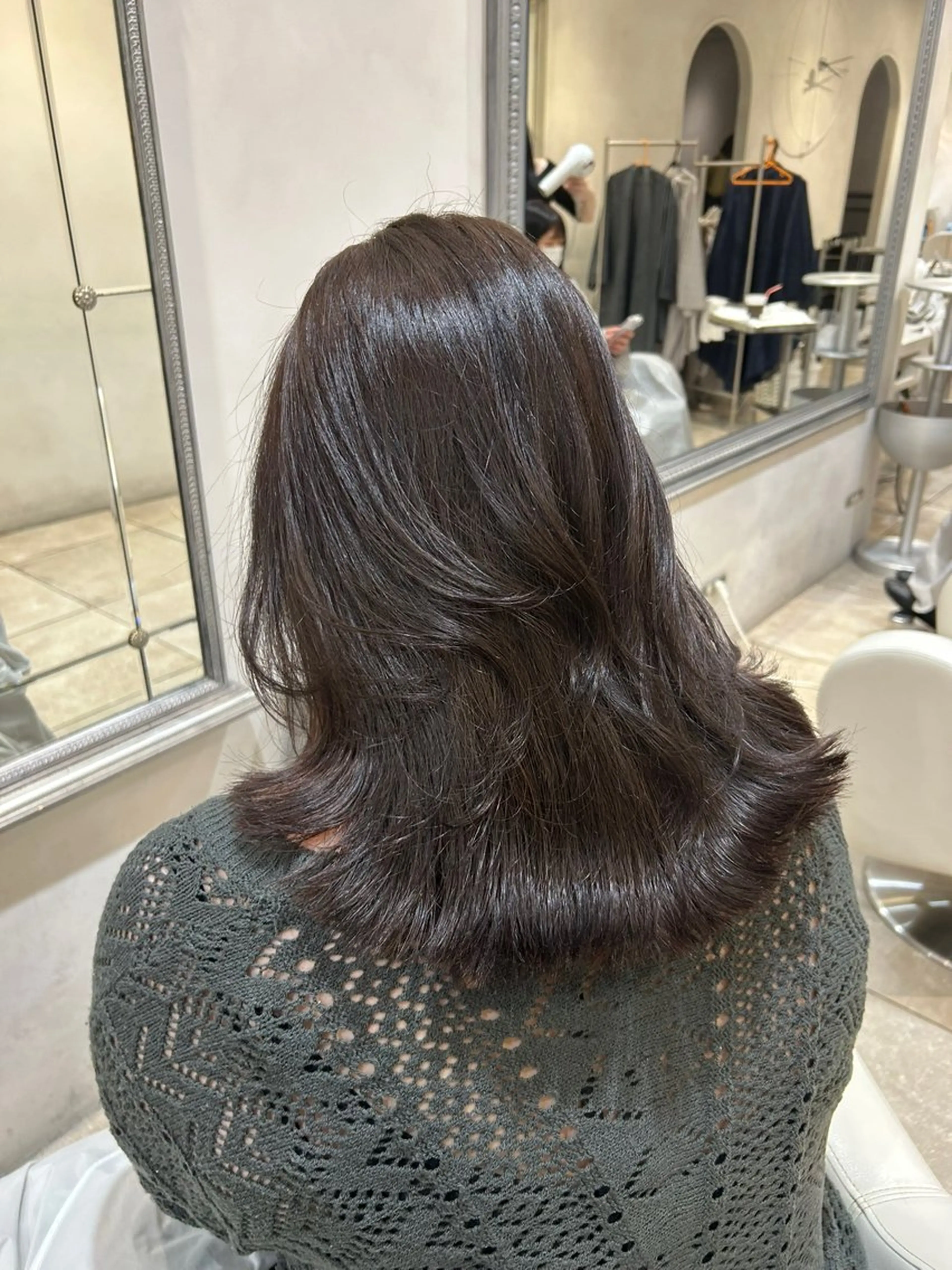 ミディアム カラー ヘアカラー 透明感カラー 🪡ｷﾀﾊﾗ　ｶﾅのヘアスタイル