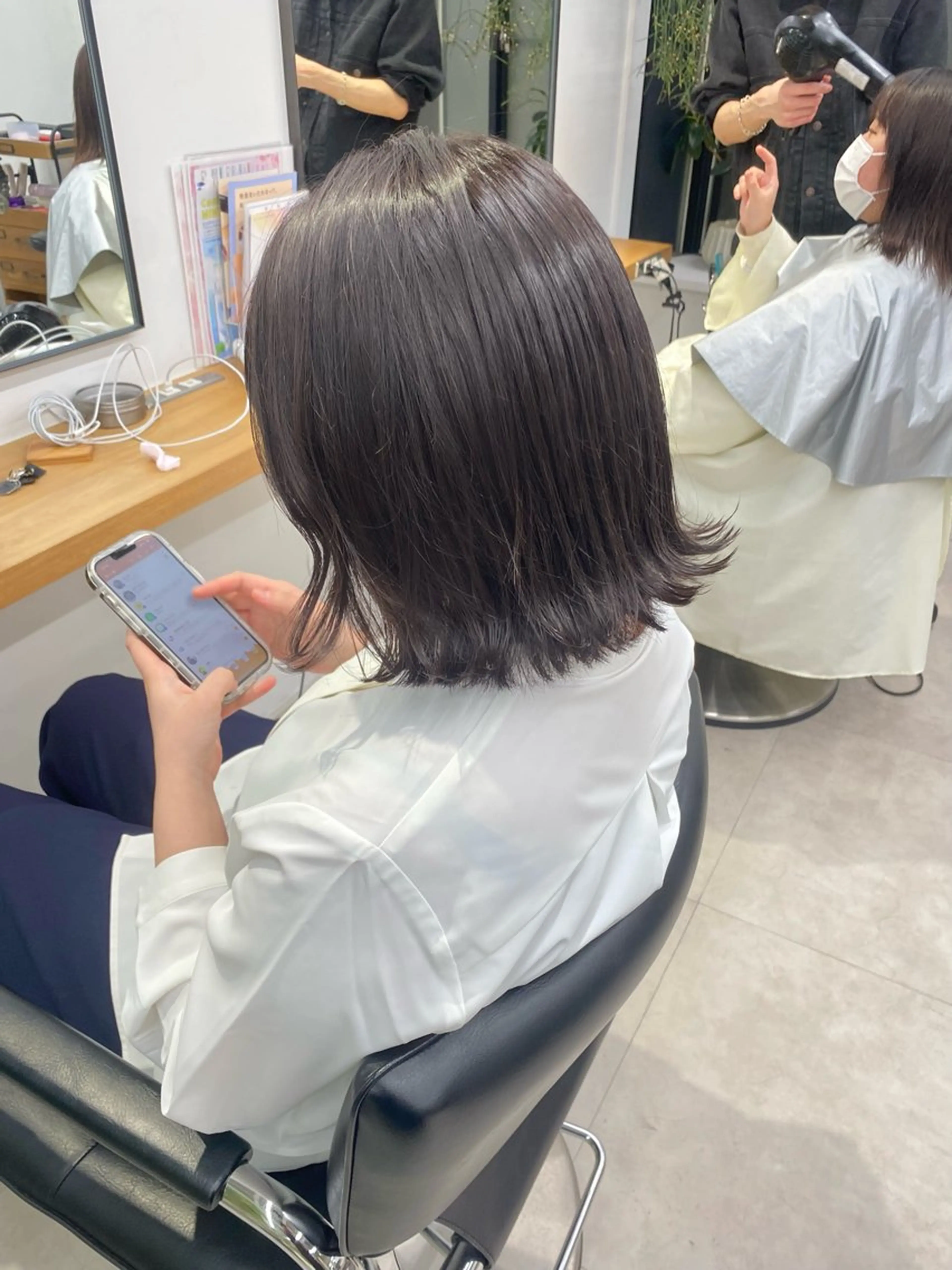 ミディアム カラー カット ヘアカラー トリートメント noa/ 渋谷のヘアスタイル