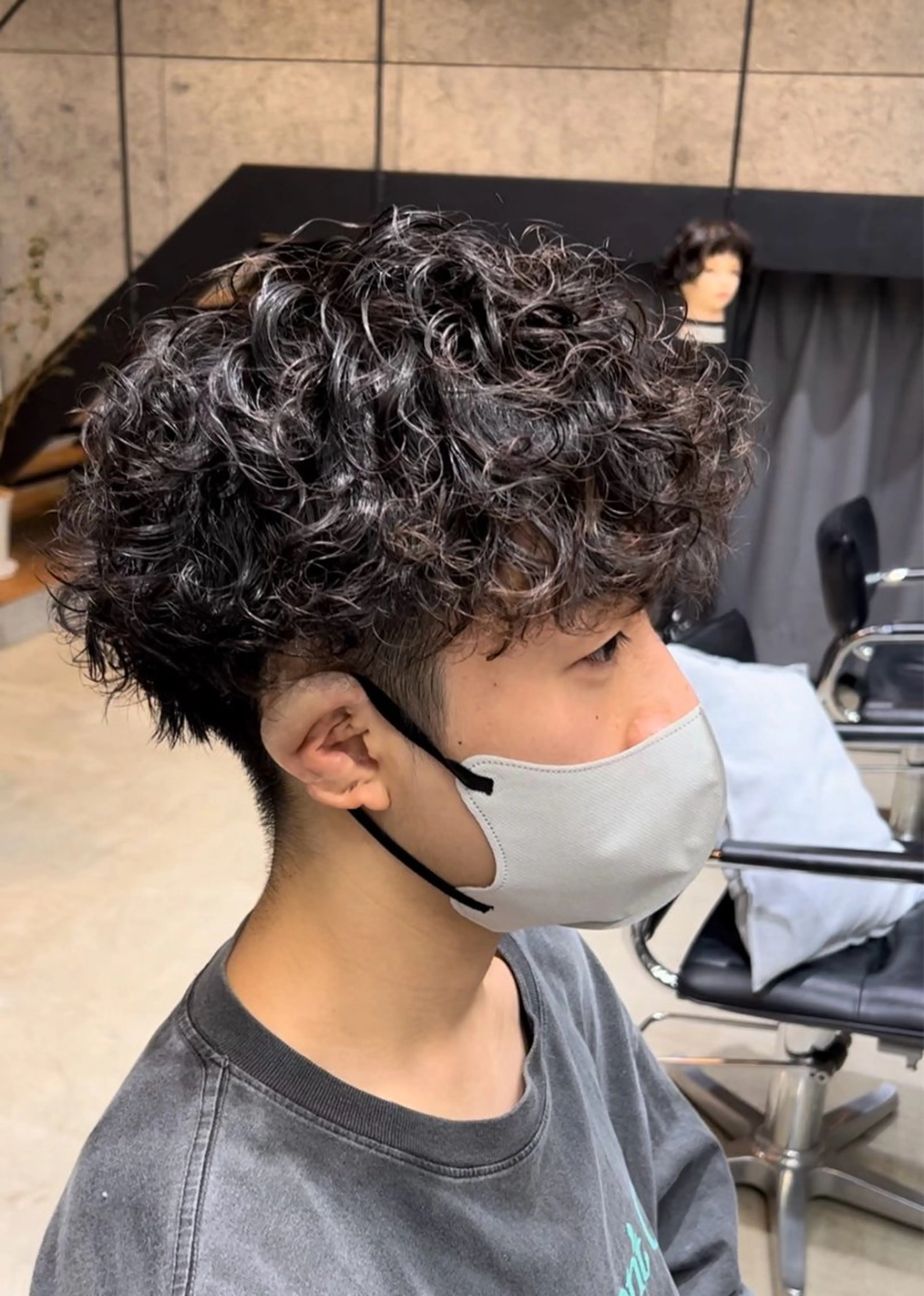 パーマ メンズ メンズパーマ プードルパーマ プードルパーマ 暖色magico/ レイヤーゆいかずきのヘアスタイル