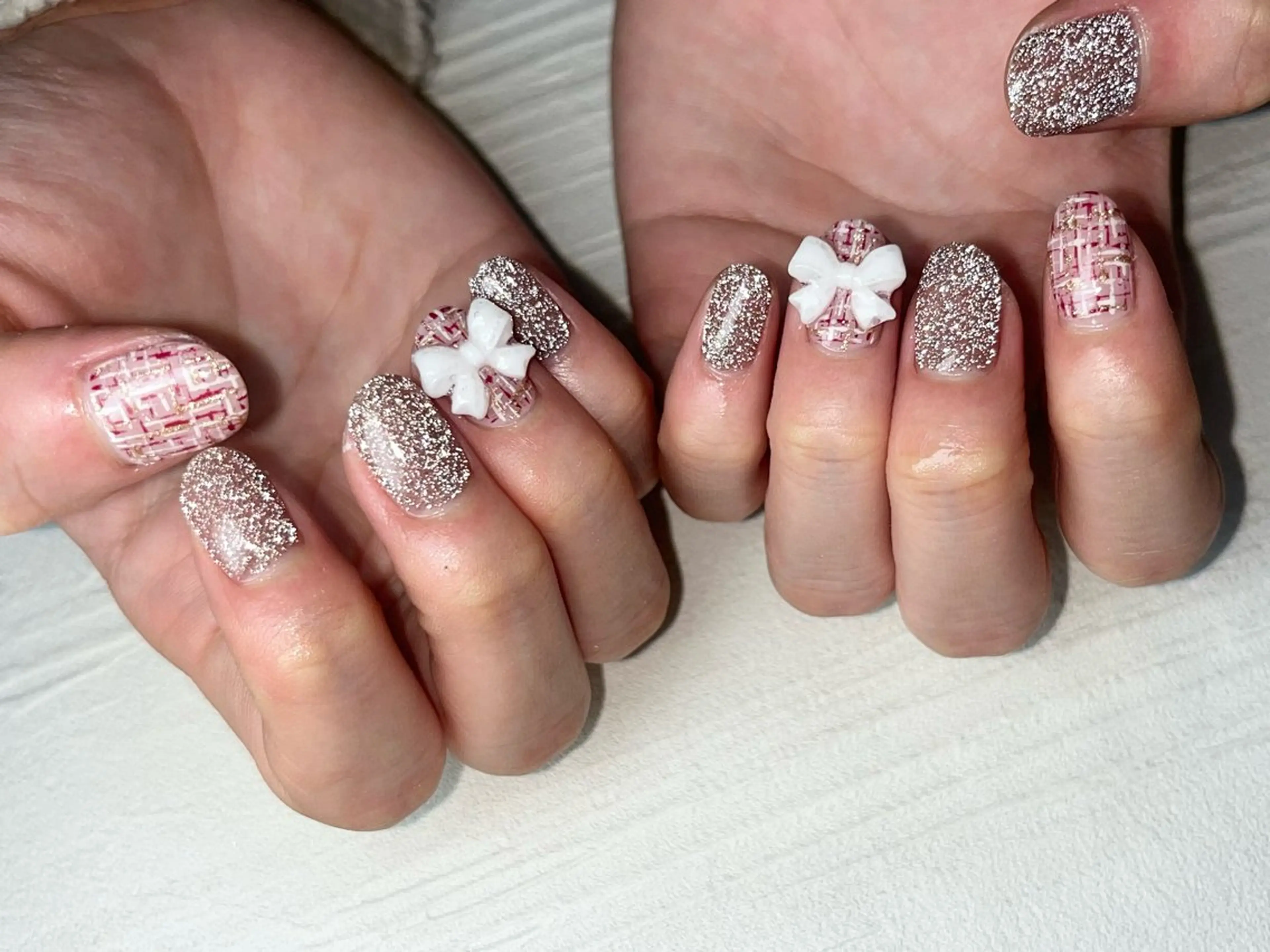 ネイル バレンタイン ハンドネイル Queennail 北堀江Yumiのネイルデザイン