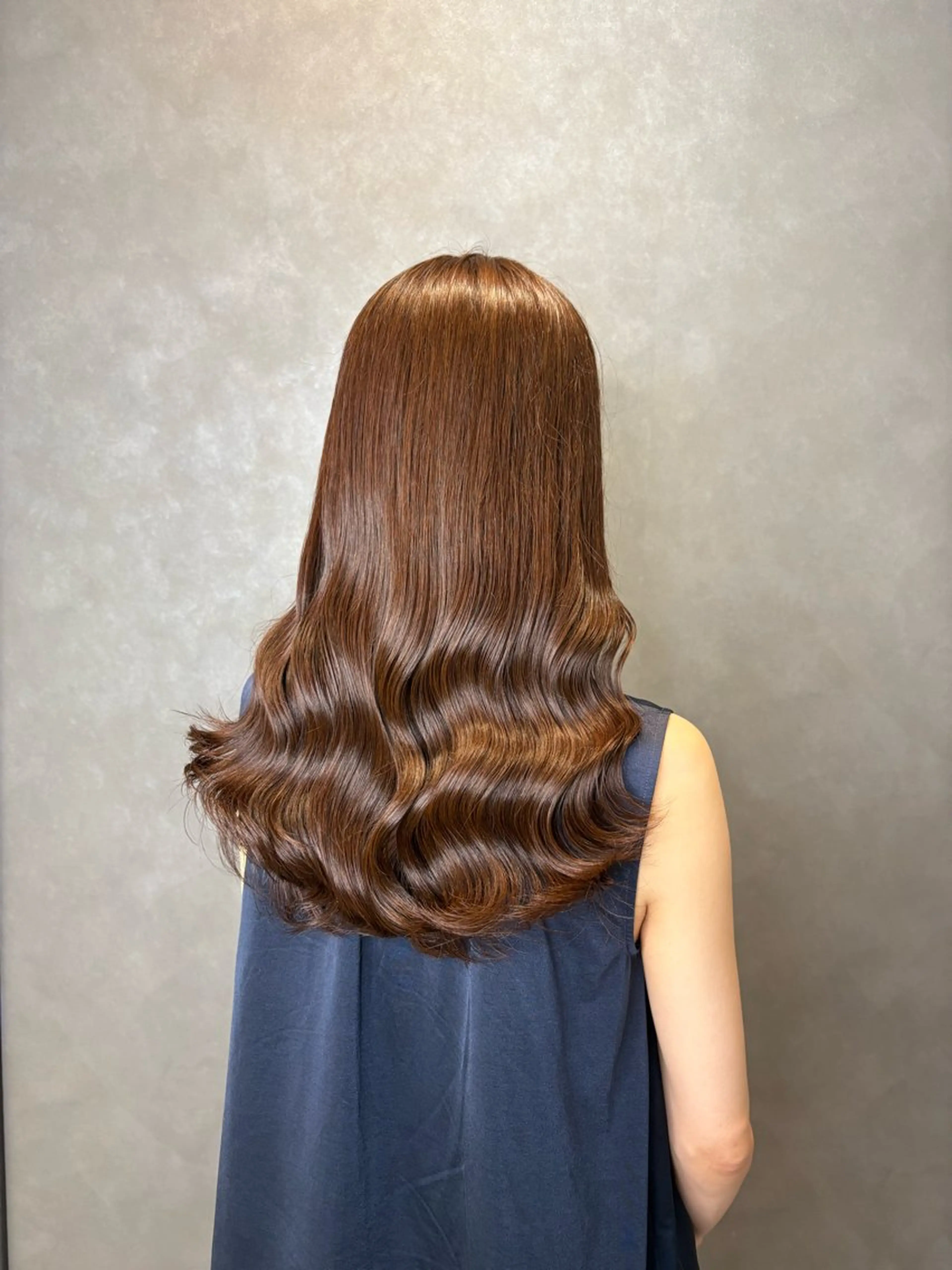 ロング カラー ヘアカラー 大西 ひなたのヘアスタイル