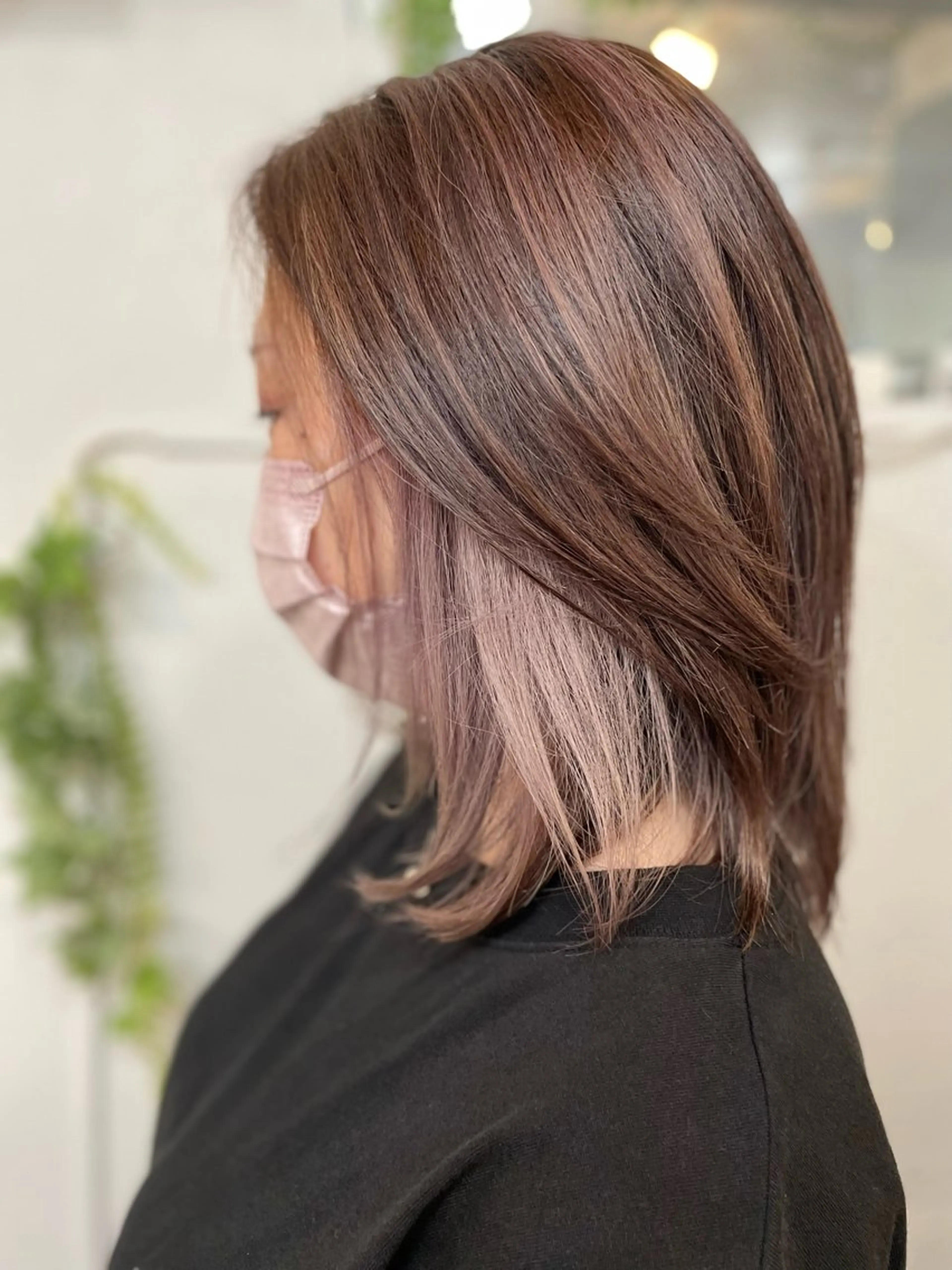 ミディアム カット ヘアカラー 山口 隆城のヘアスタイル