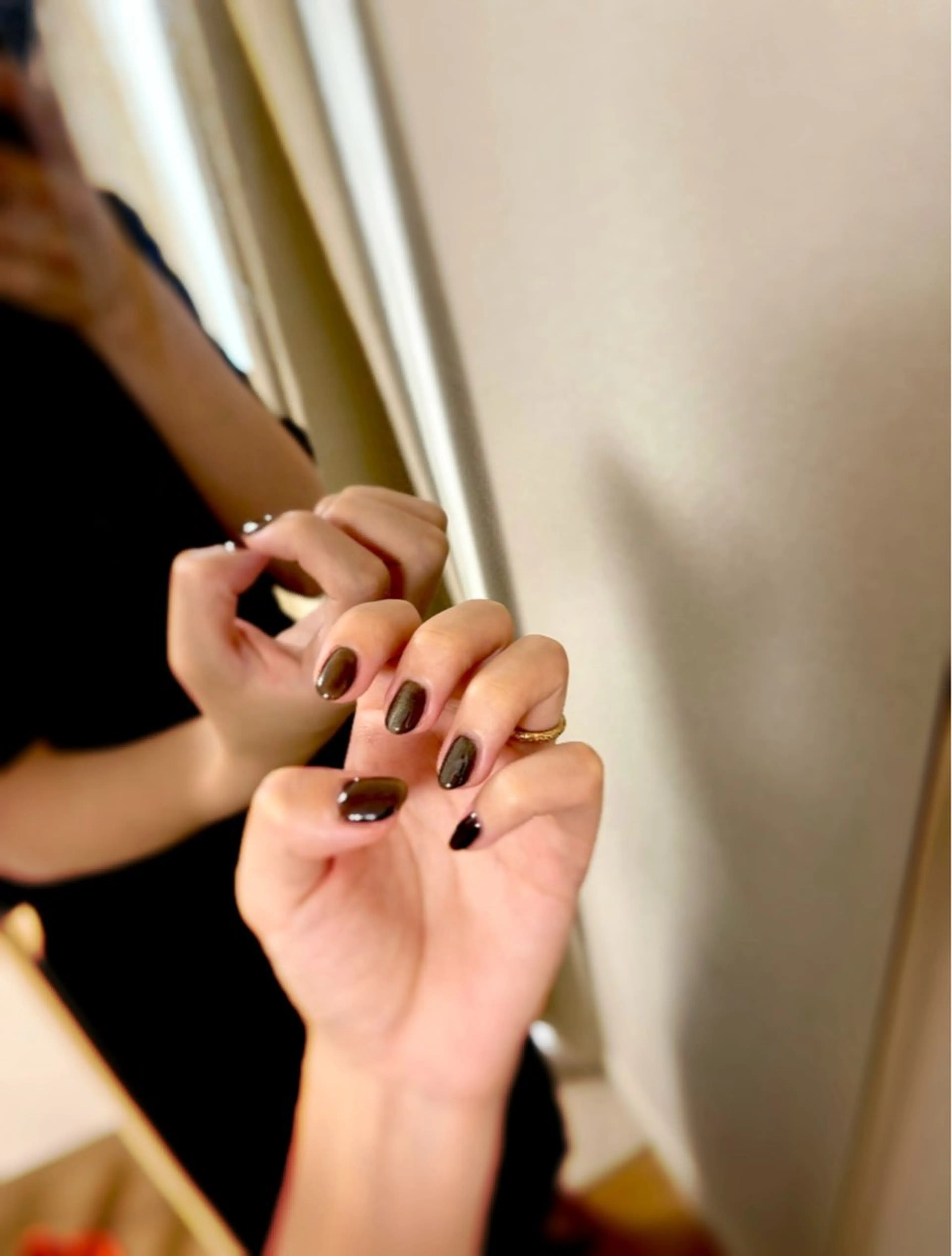 ワンカラーハンドネイル（オフなし）の写真