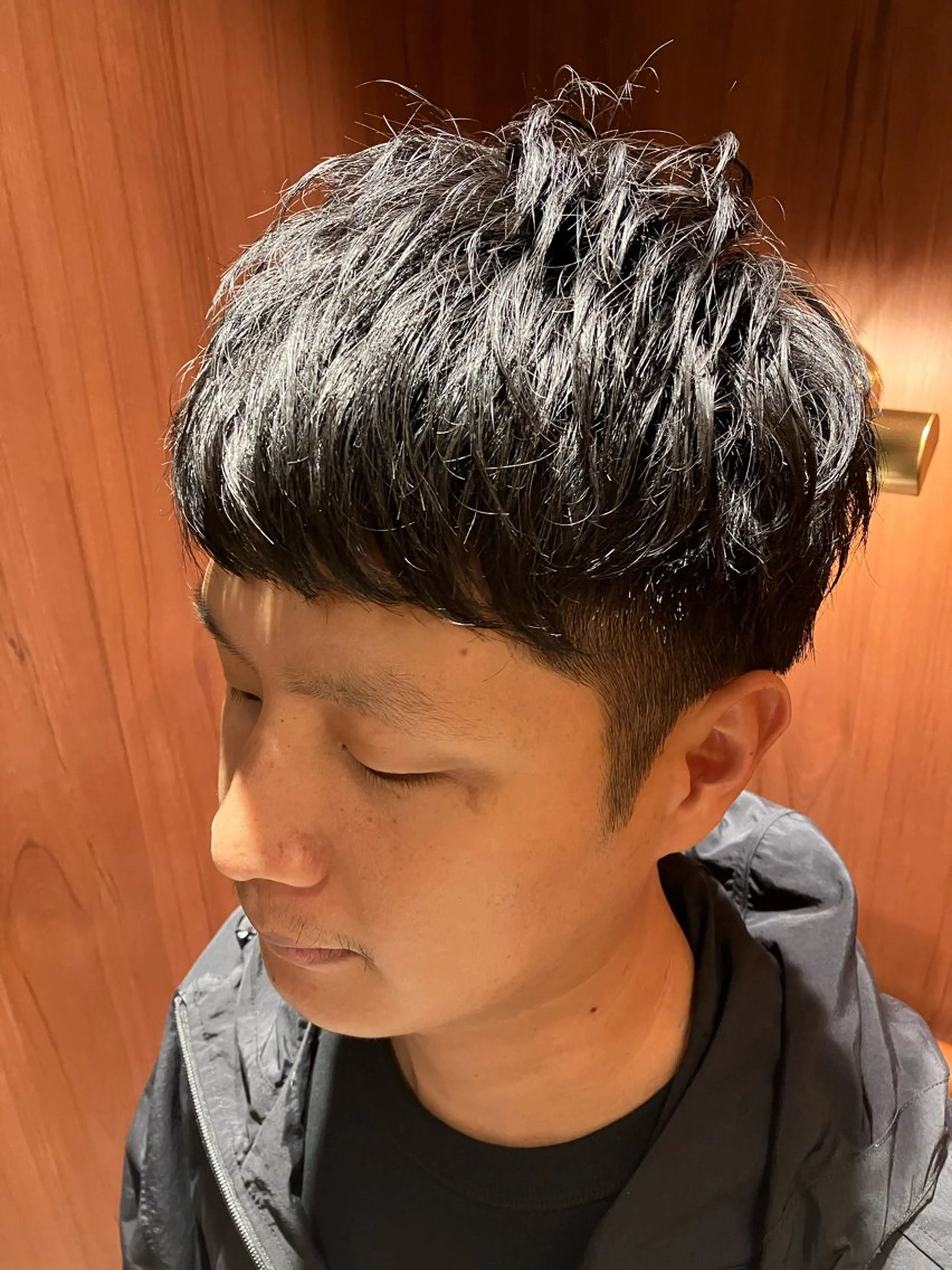 ショート パーマ メンズ メンズパーマ BroTokyo Barbershop 有楽町店所属・SAKI SAKIのヘアスタイル