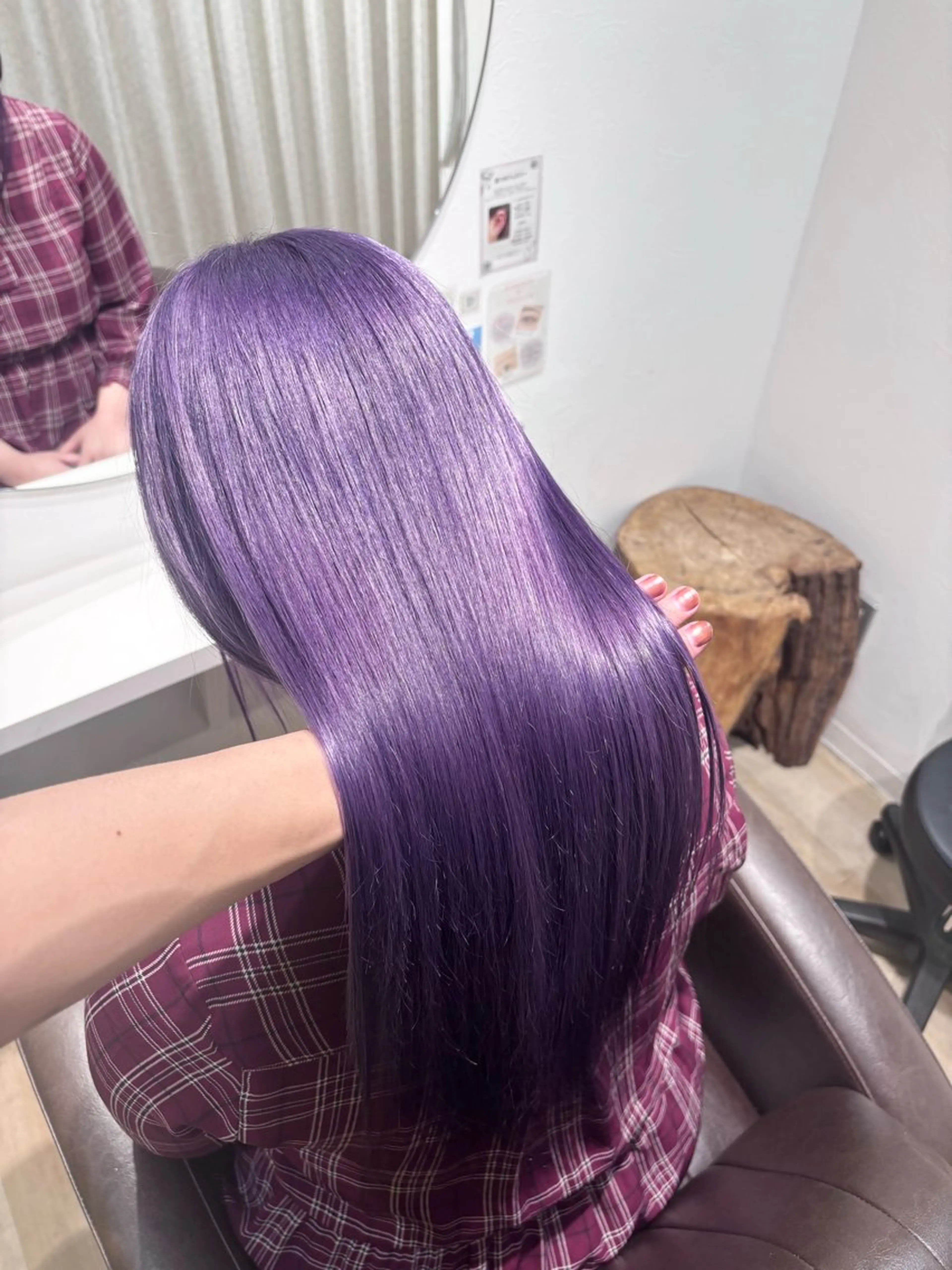 ロング カラー ヘアカラー トリートメント ヘッドスパ ブリーチ予約率90% 以上✨森山陽向のヘアスタイル
