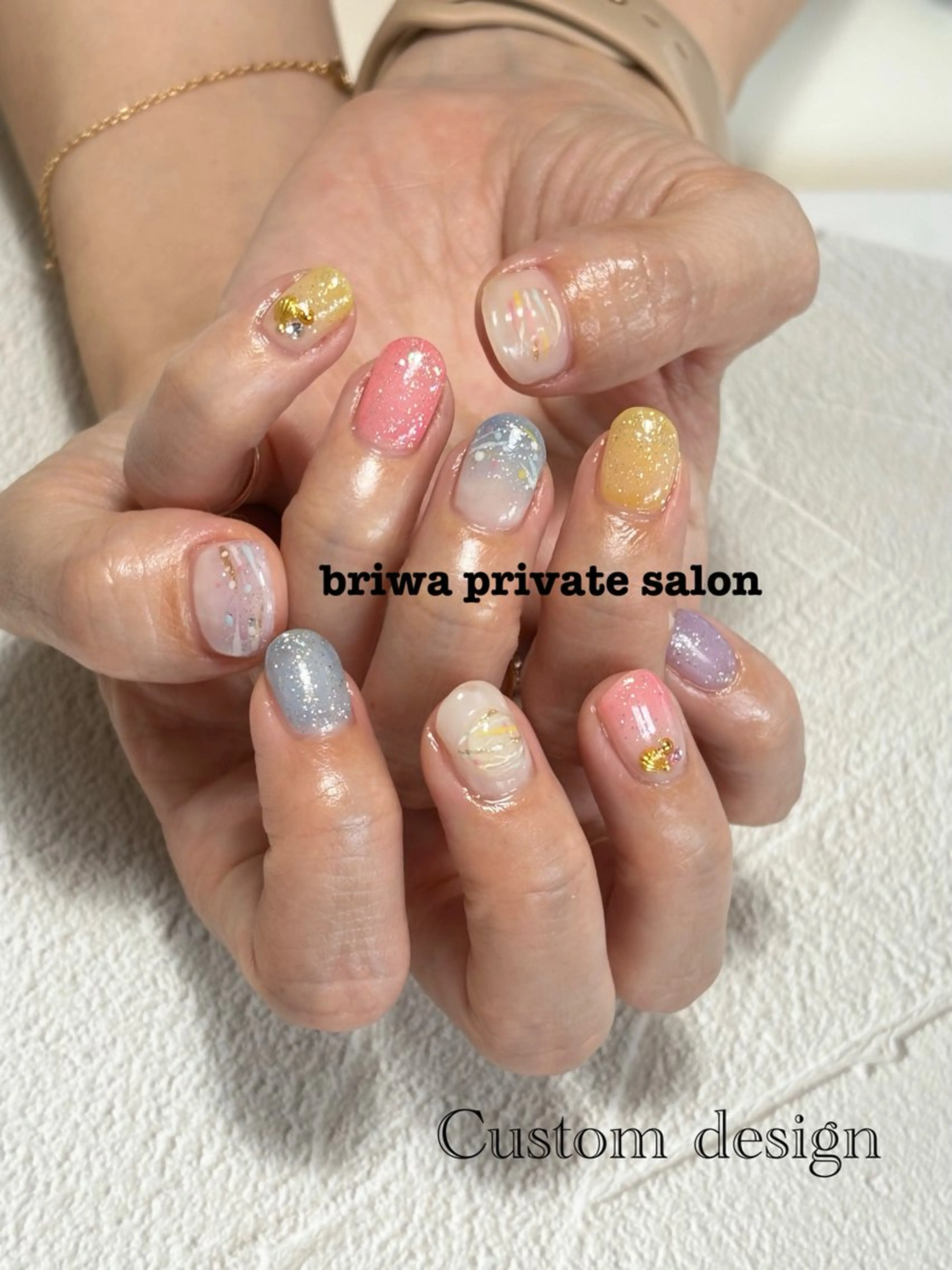 ネイル ハンドネイル Briwa✨nail 💅enoi ❤︎のネイルデザイン