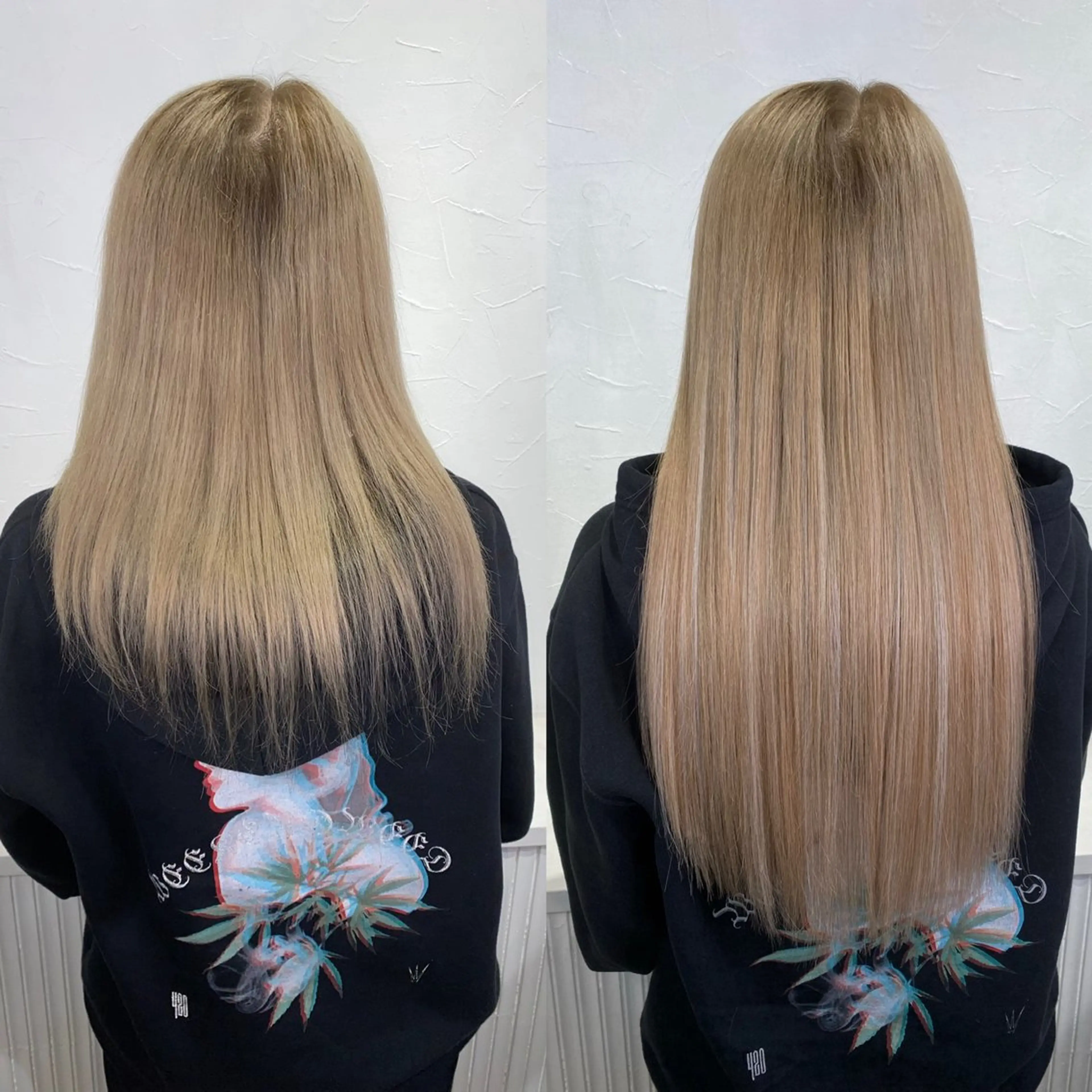 ロング シールエクステ エクステ ヘアカラー エクステ アンククロス池袋北口所属・韓国ヘア♡ブリーチ♡ エクステ♡YUKI♡のヘアスタイル