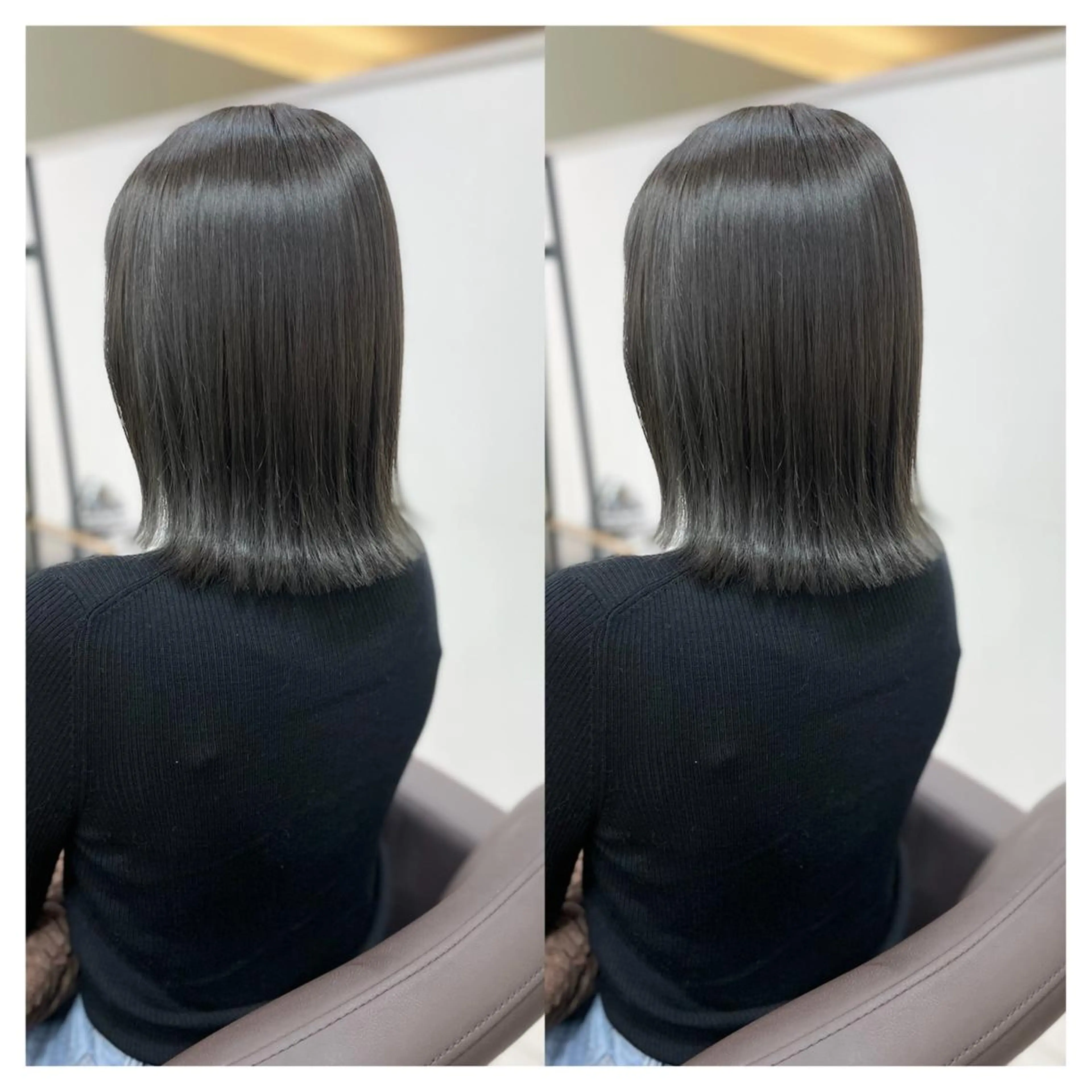 ミディアム カラー カット ヘアカラー トリートメント 村山 茉衣のヘアスタイル