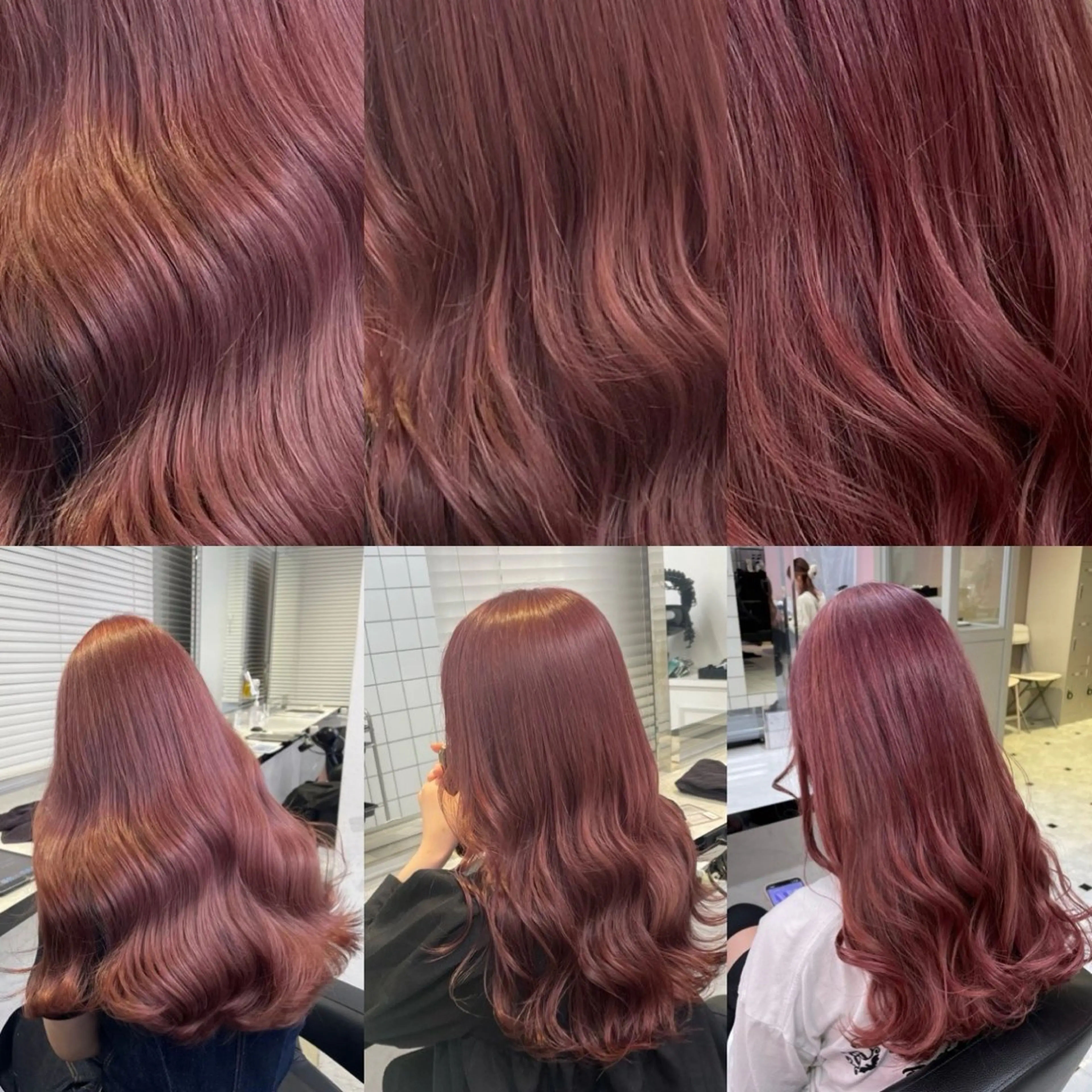 ロング ヘアカラー 韓国ガーリー🤍暖 色カラー🤍misaのヘアスタイル