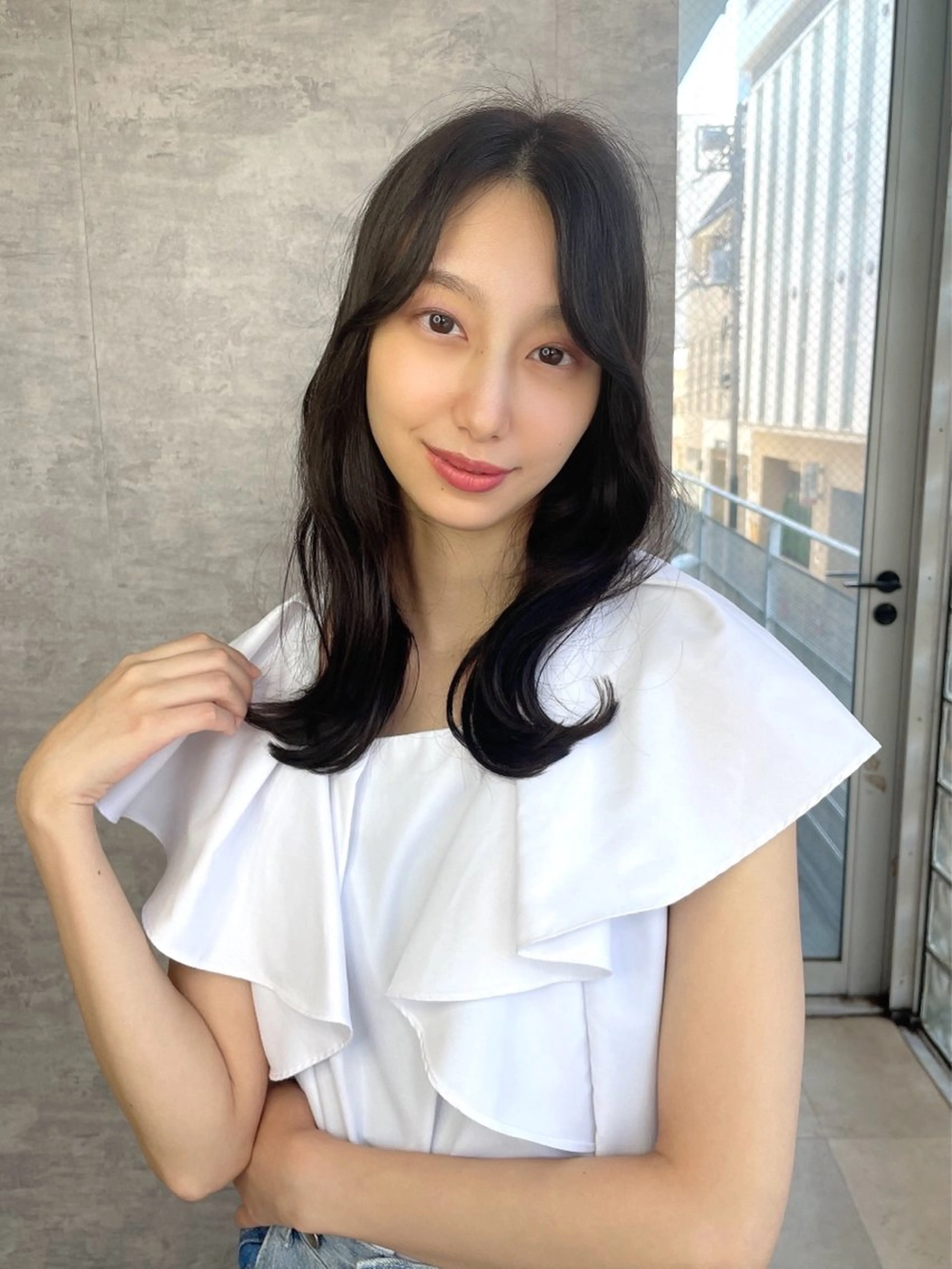 ミディアム エギョモリ 韓国風ヘア ALBA hair resort所属・塚原 隆志のその他イメージ