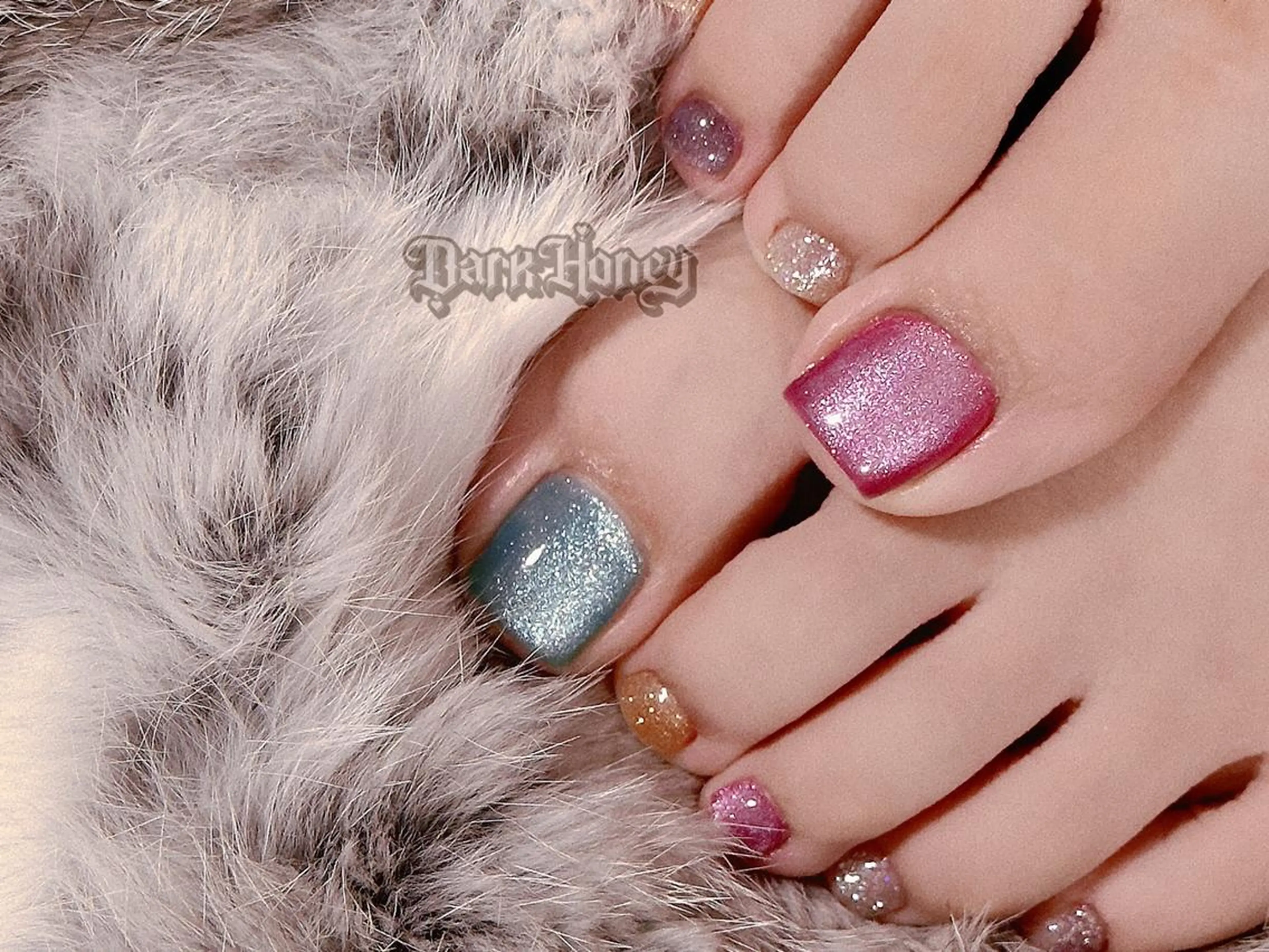 【Foot bath付き】Foot Gel☆ケア込みフットジェルアートやり放題の写真