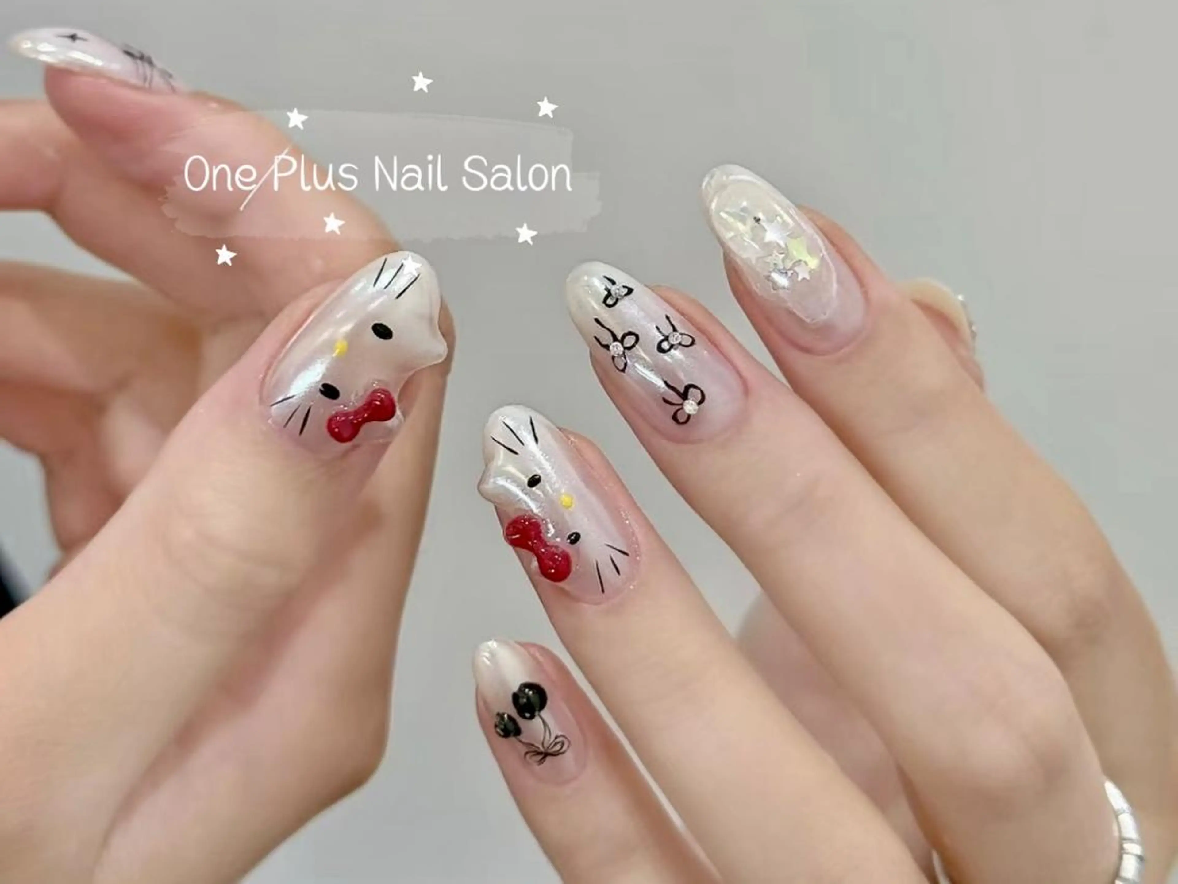 ネイル オーロラネイル 長さ出し フットネイル フレンチネイル ジェルネイル ハンドネイル ハンドケア One Plus Nail Salonのネイルデザイン