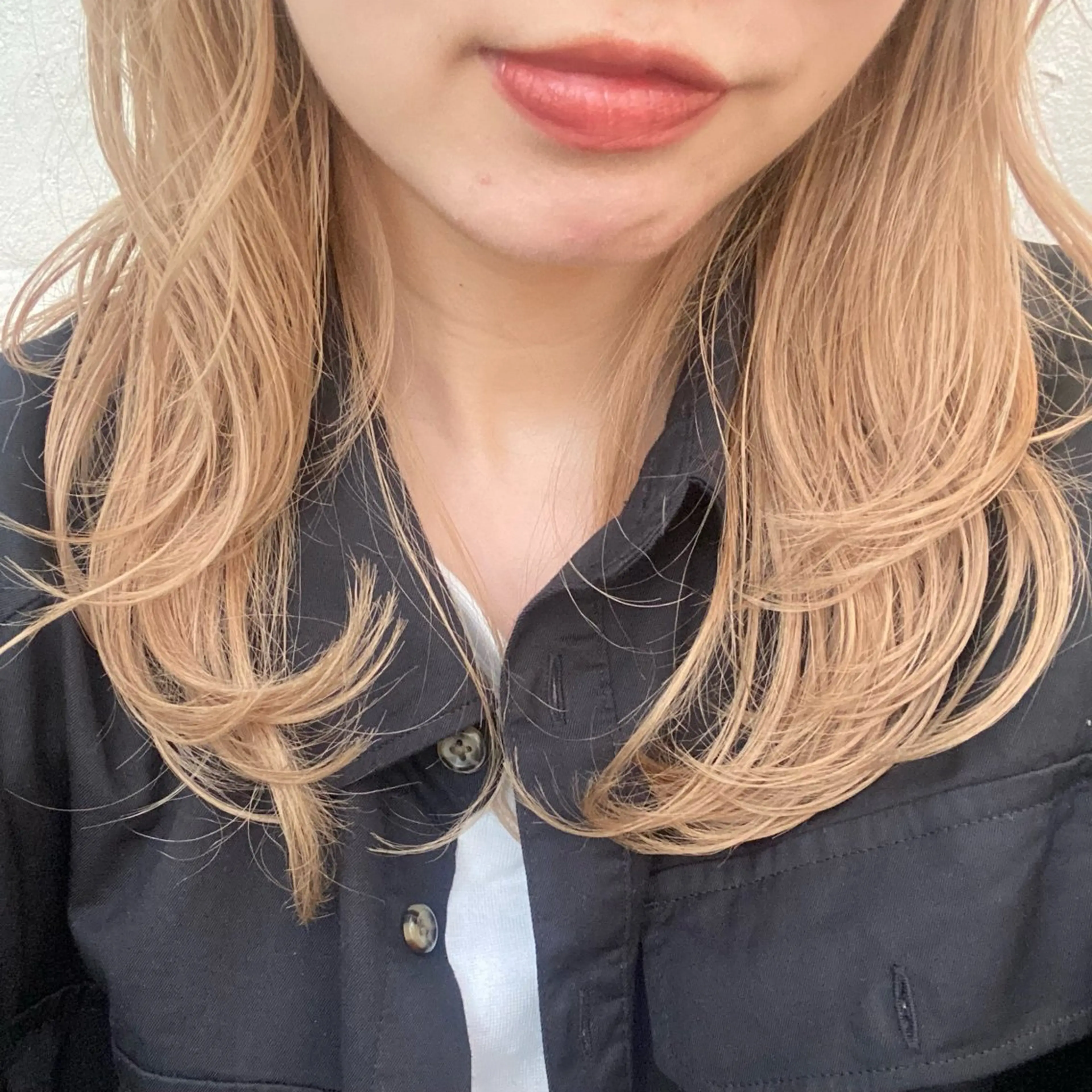 セミロング カラー ヘアカラー トリートメント ベージュ/アレンジ /横浜/杉本千夏のヘアスタイル