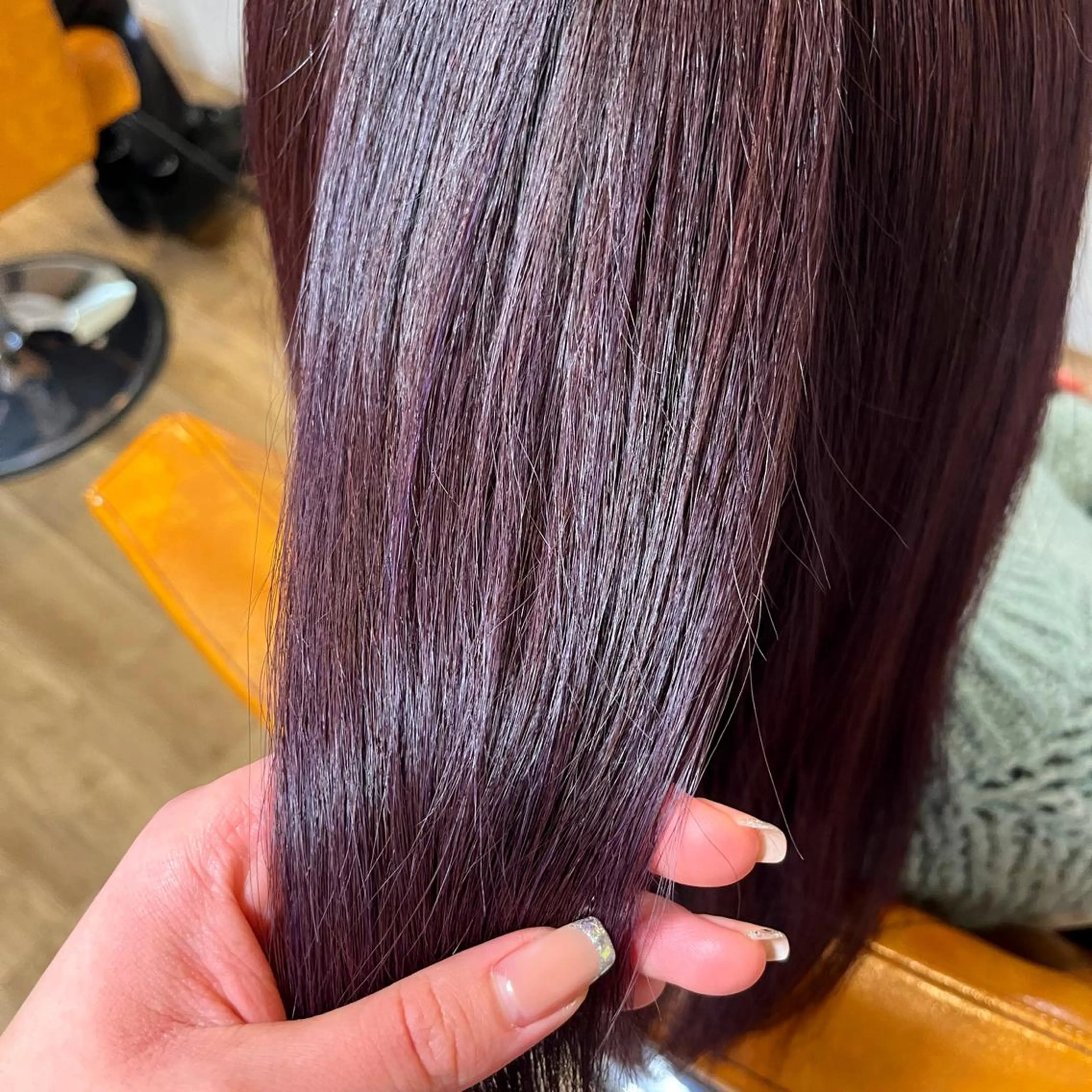 カラー ミストバング  フェイスフレーミング ハイライトカラー chocolat.NAMBA所属・🎀 MIYUKIのヘアスタイル