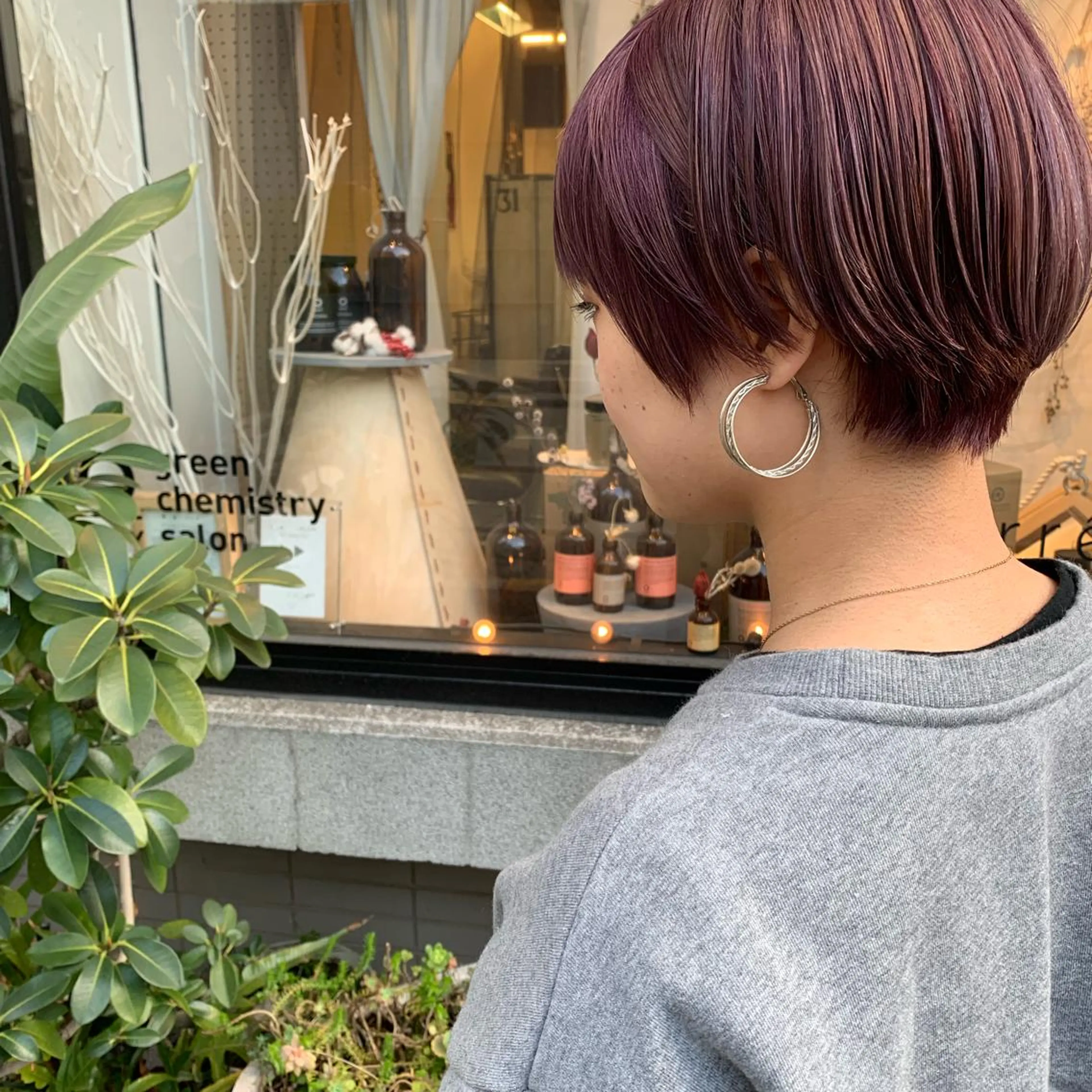 ショート 艶髪color💎髪 質改善ストレート大吉のヘアスタイル