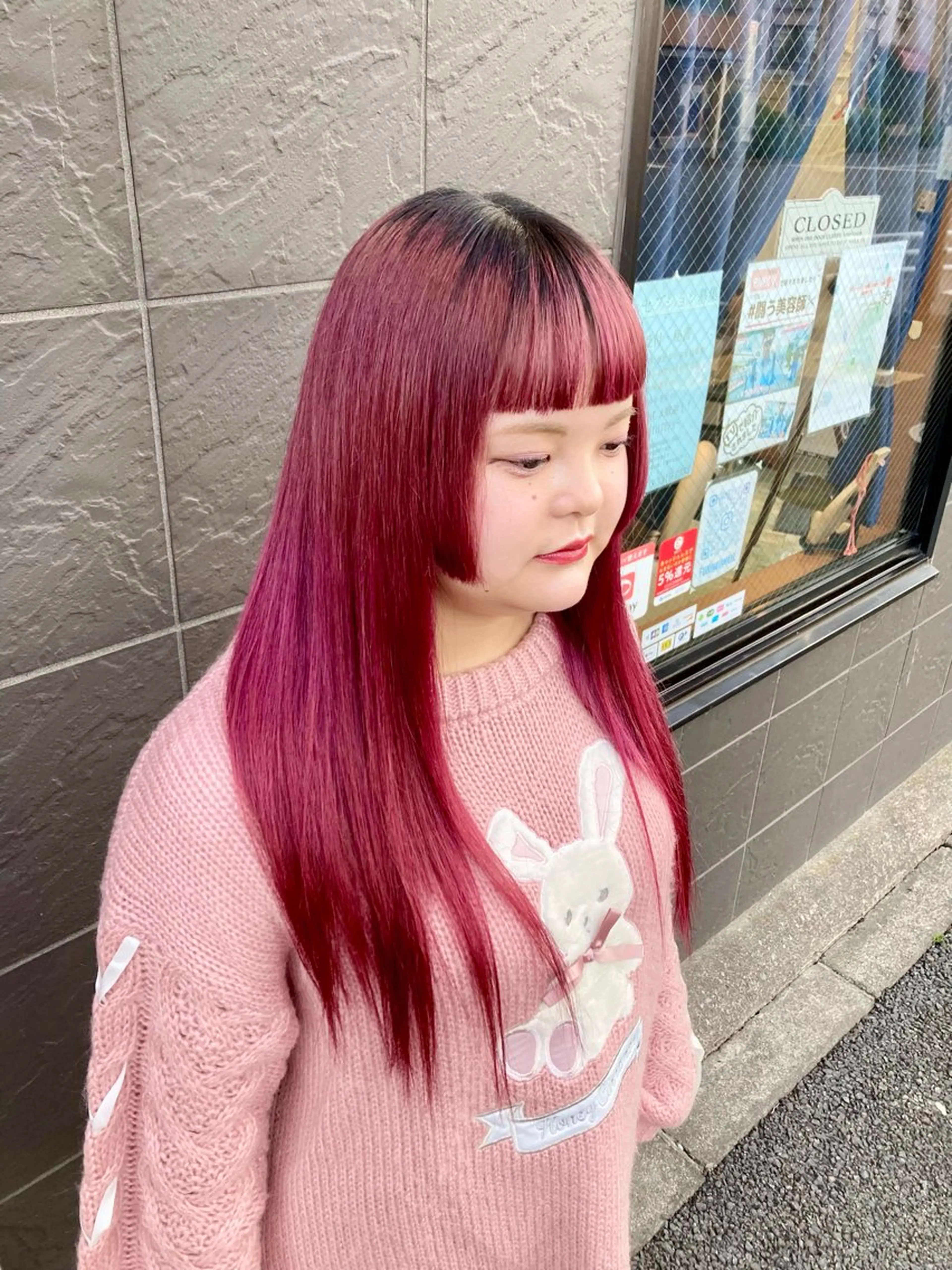 ロング カット ヘアカラー Fun  hair make所属・田牧 みゆきのヘアスタイル