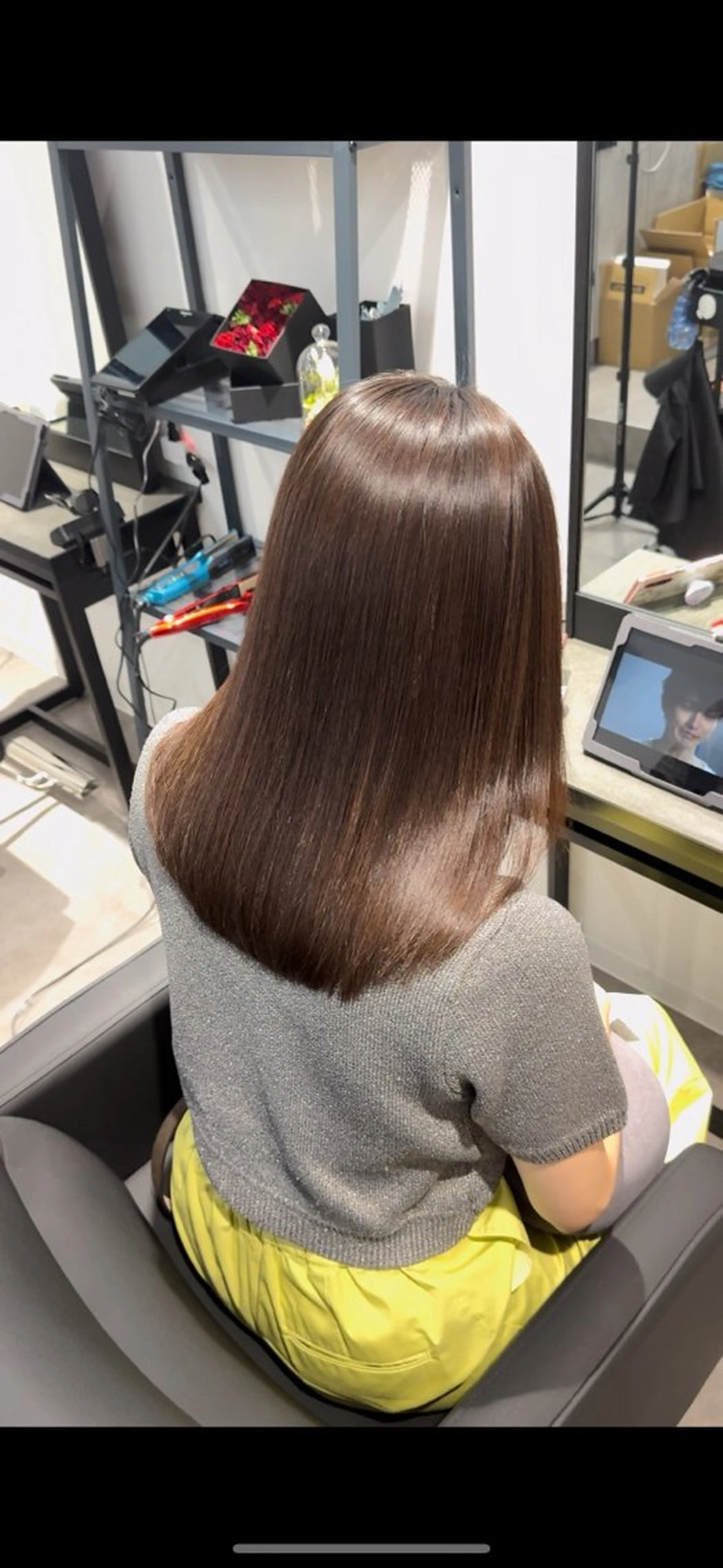 セミロング カット 縮毛矯正 i.+sapporo所属・ショート/レイヤー /札幌/小山内のヘアスタイル