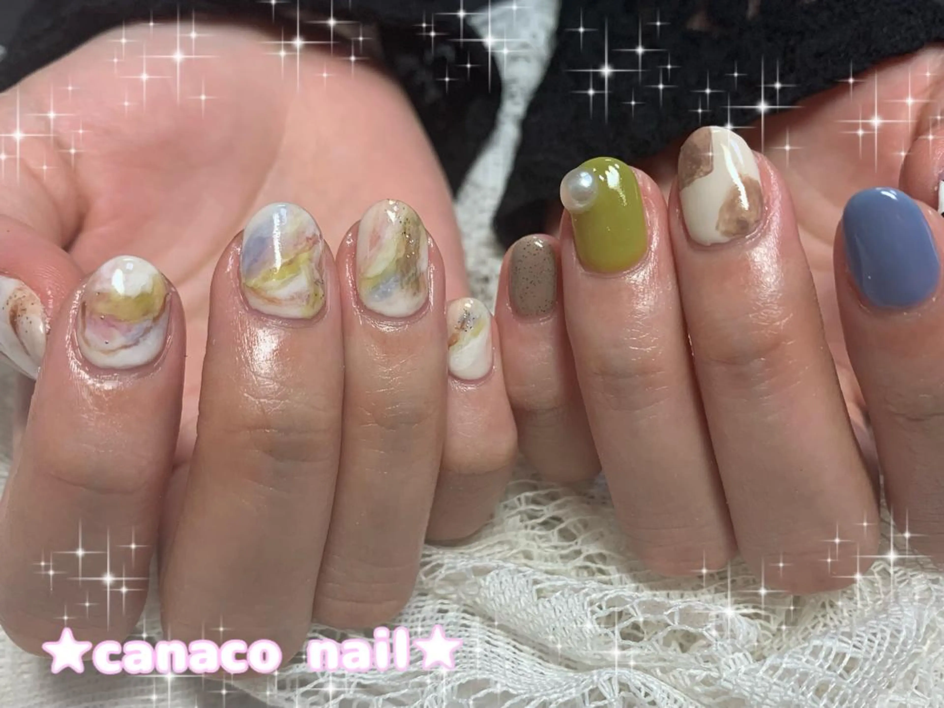 ネイル アートネイル ジェルネイル ニュアンスネイル パラジェル ストーンネイル Felice所属・ベテランネイル cnc nailのネイルデザイン