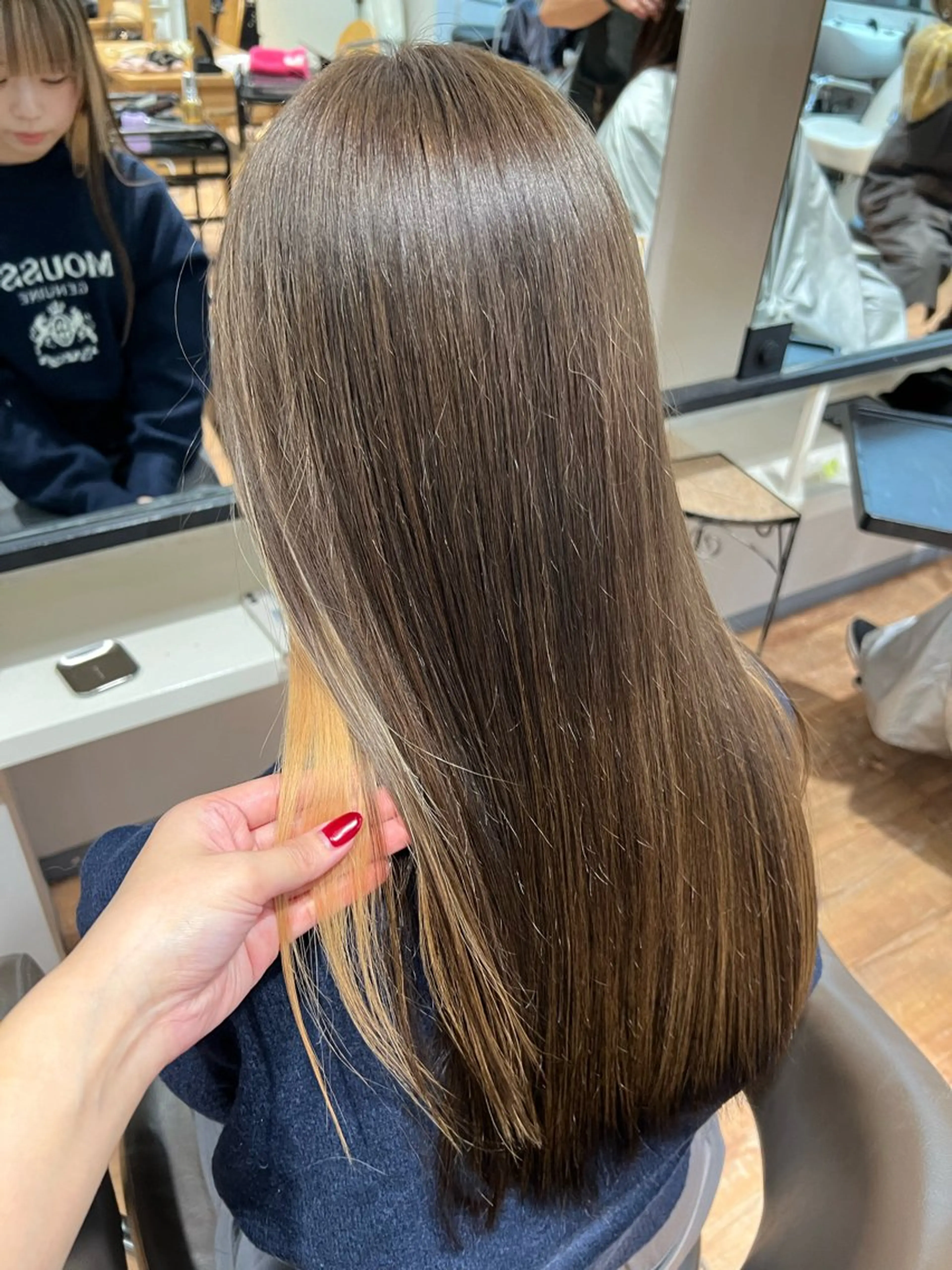 カラー ベージュカラー グレージュ ヘアカラー トリートメント インナーカラー♡ Nanakoのヘアスタイル