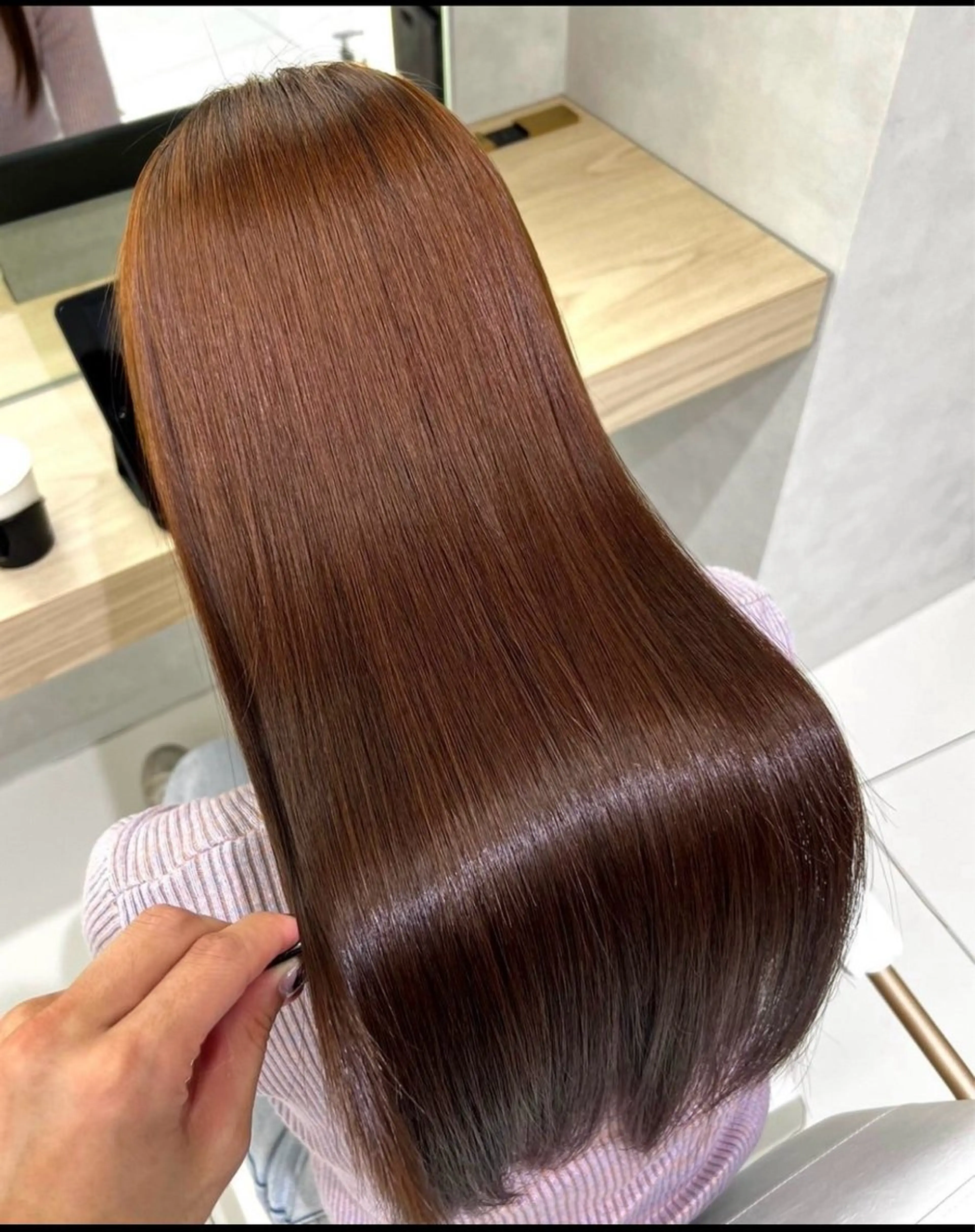 🫧🧞‍♂️艶髪縮毛矯正🧞‍♂️🫧➕補修トリートメント【ロング料金あり】の写真