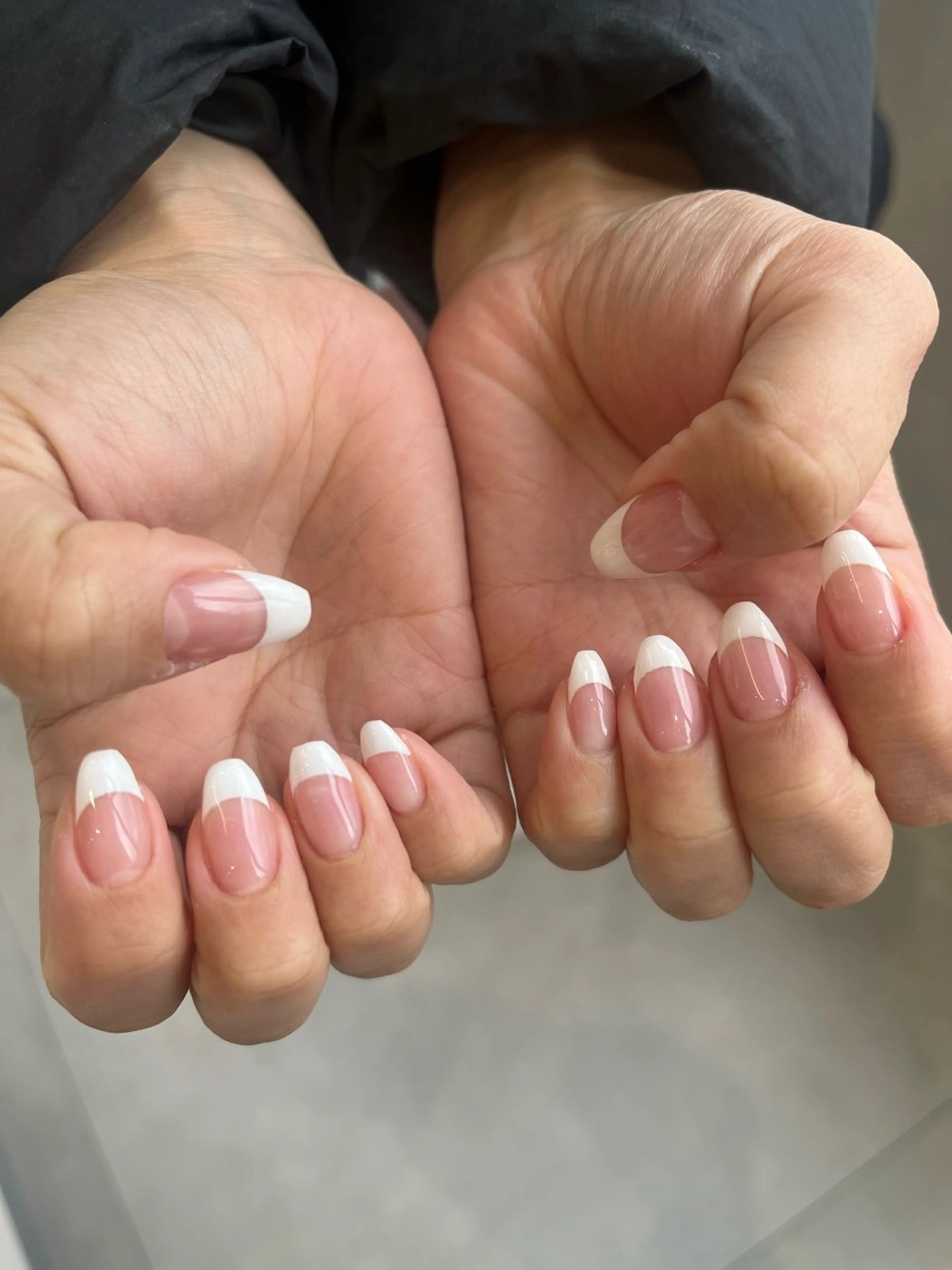 ネイル フレンチネイル Sakura 🩵のネイルデザイン