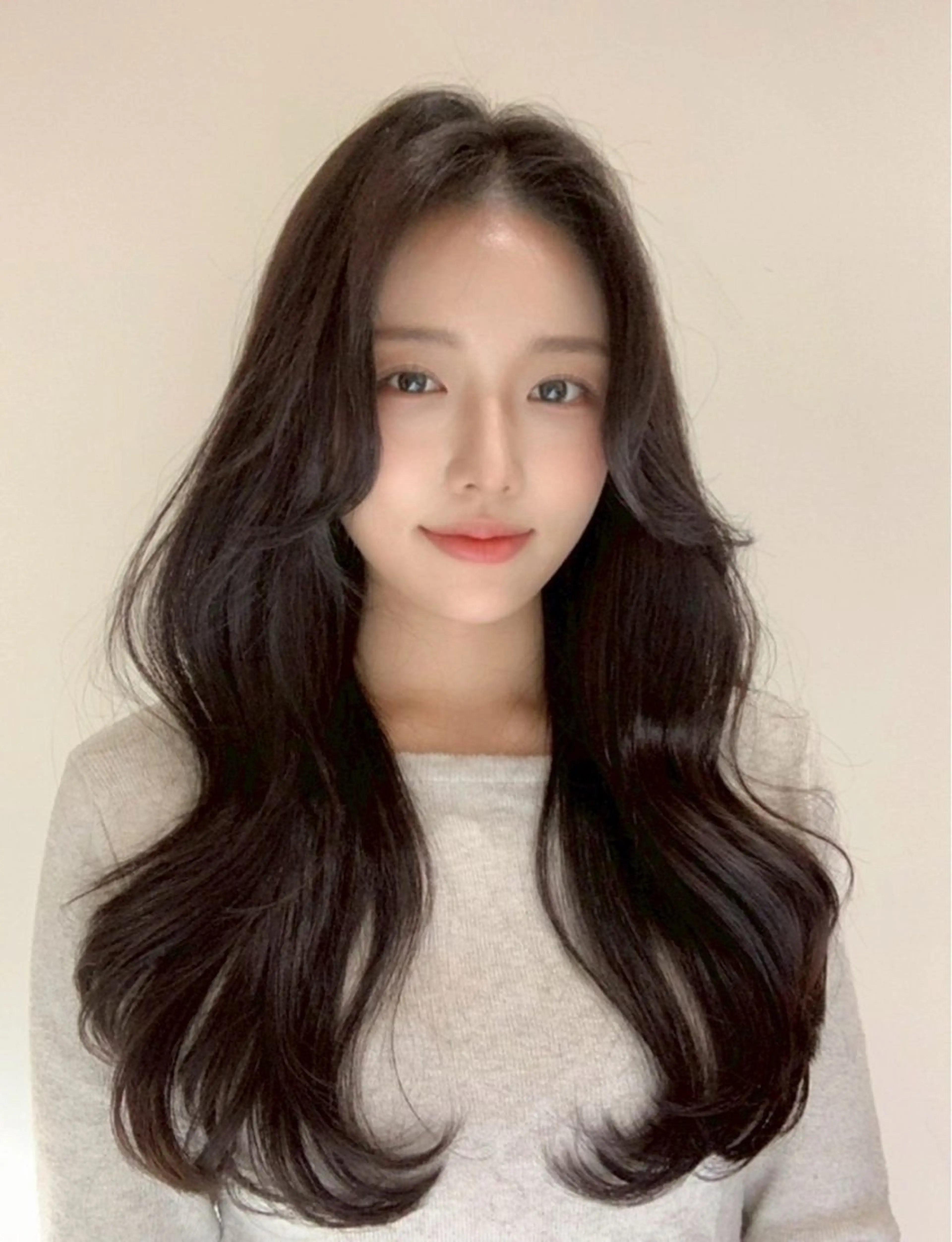 ロング カラー 黒髪 透明感カラー カット ヘアカラー Coreさち 【カットモデル募集】のヘアスタイル
