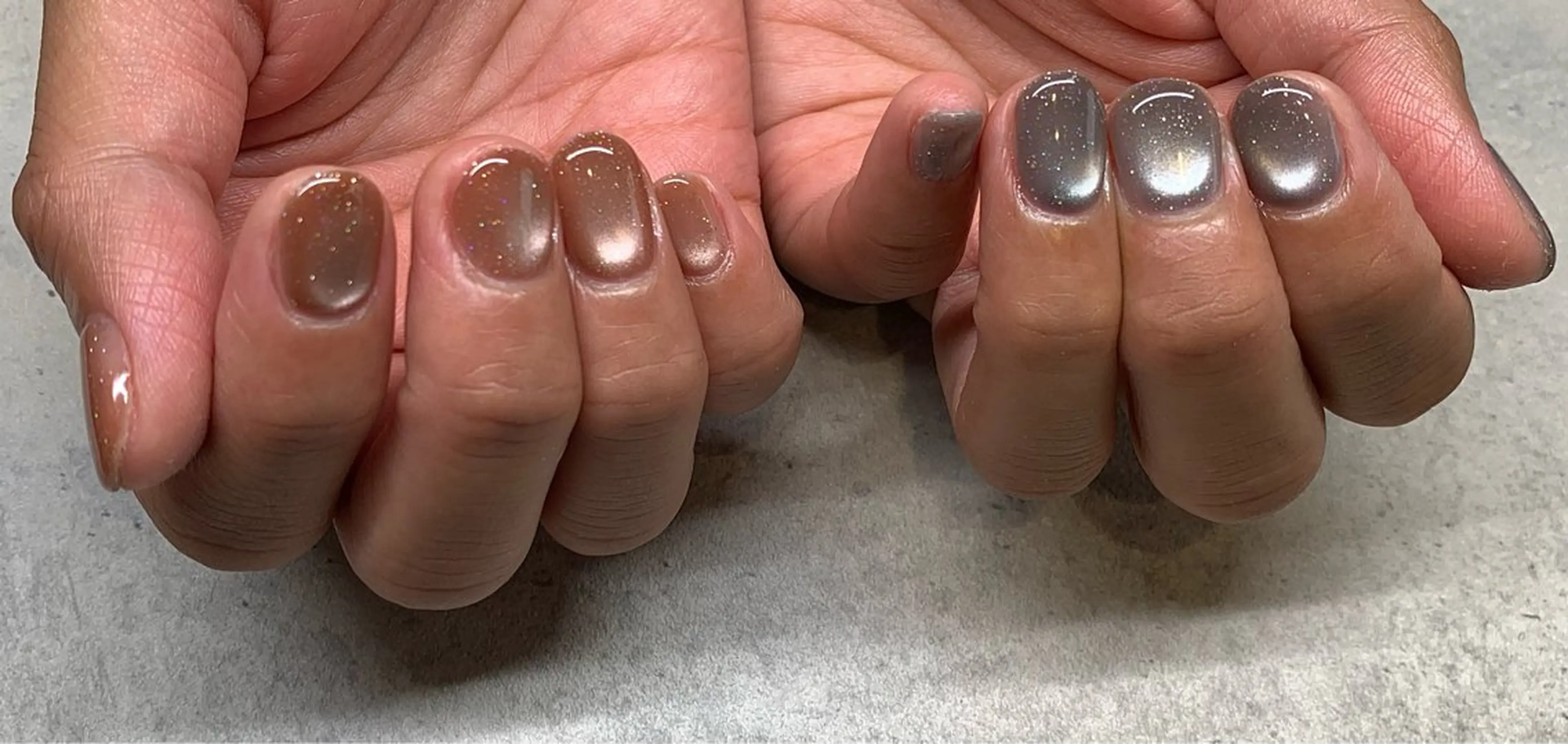 ネイル フラッシュネイル マグネットネイル ニュアンスネイル オフィスネイル シンプルネイル sufu. nail YUKIのネイルデザイン