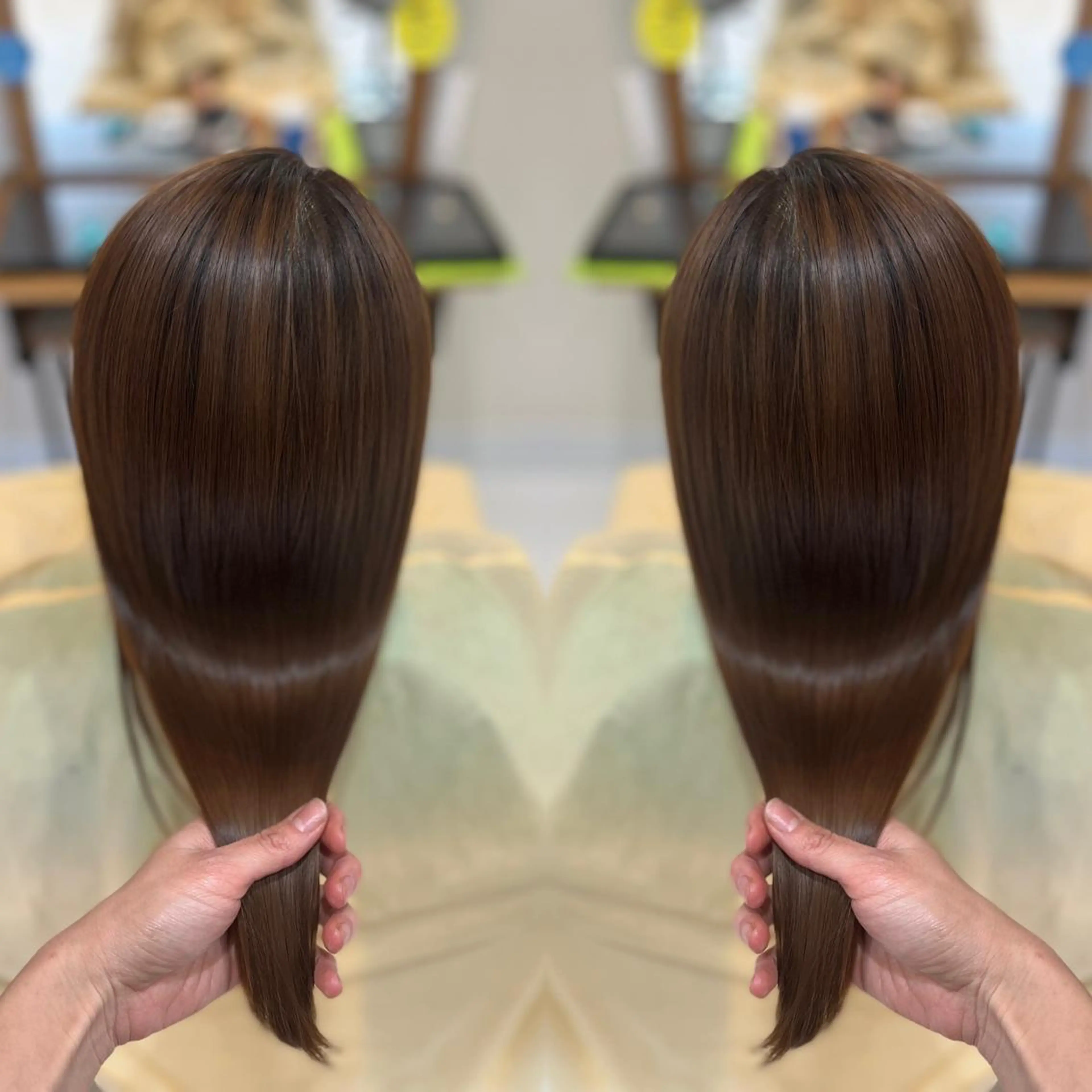 ロング カット ヘアカラー トリートメント 堀口 彩佳のヘアスタイル