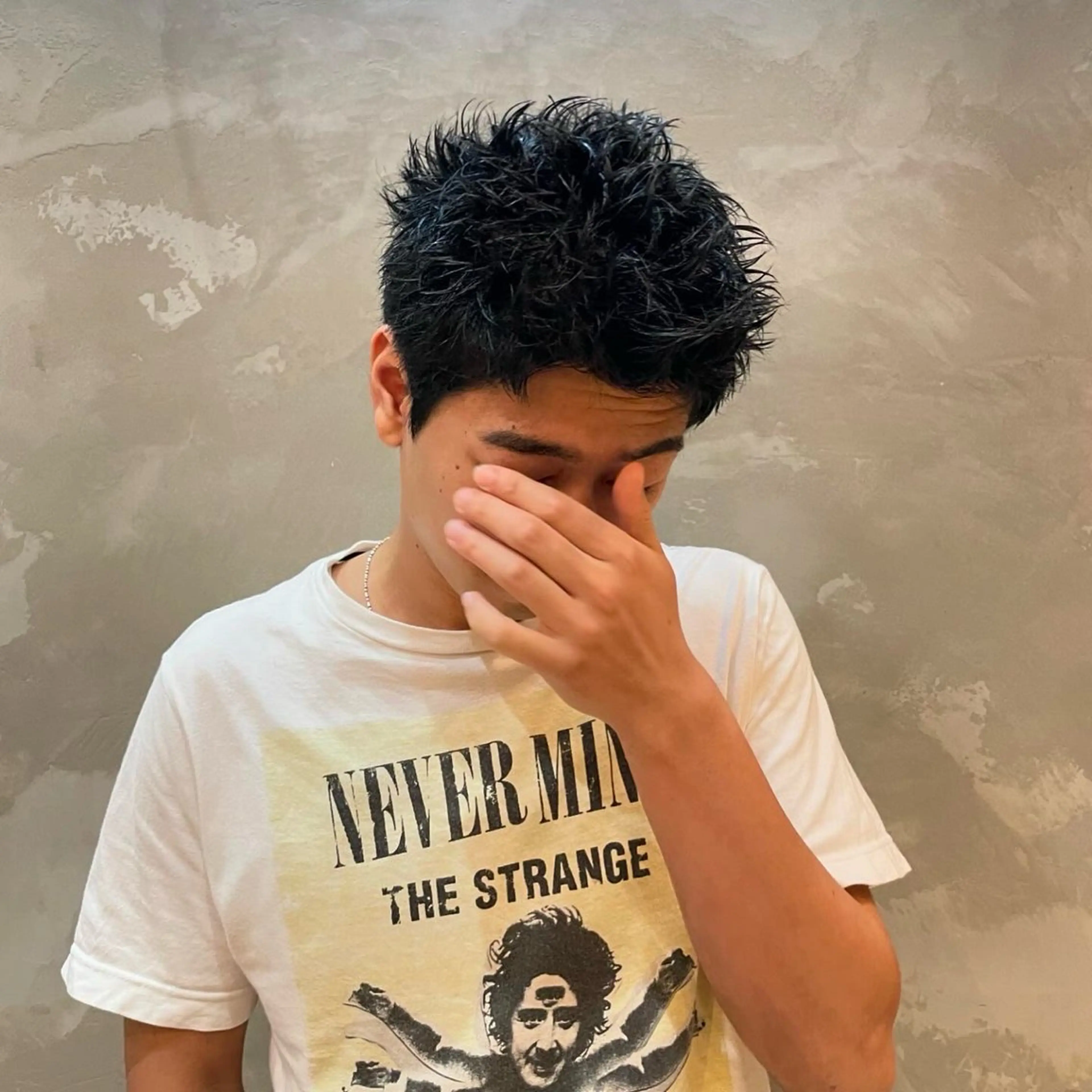 ショート パーマ メンズ メンズパーマ スパイキーショート ショートヘア カット ヘアセット heavenly by HAVANA新宿所属・メンズショート/ピン パーマ/新宿/フウガのヘアスタイル