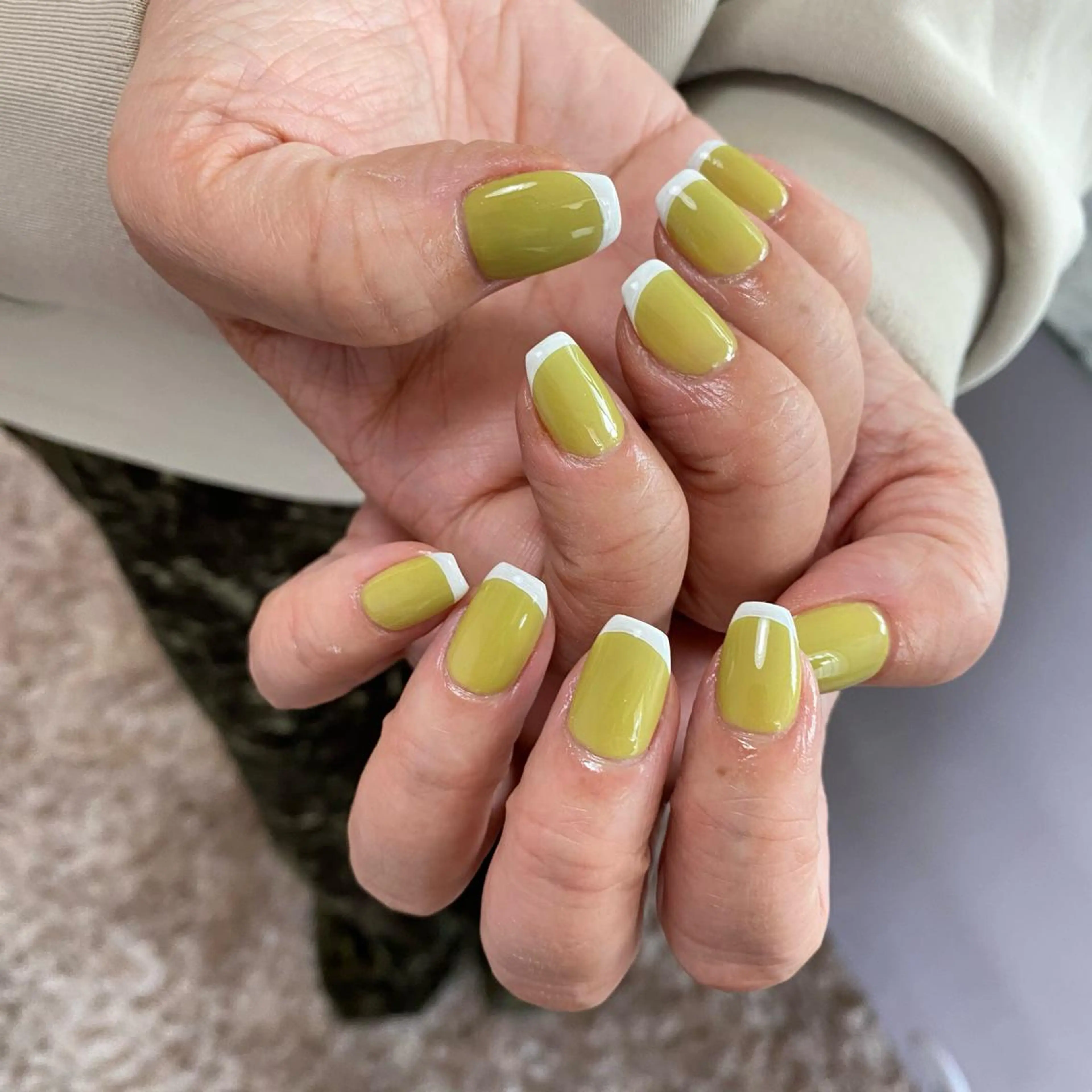 ネイル フレンチネイル 春ネイル lcoco nailのネイルデザイン