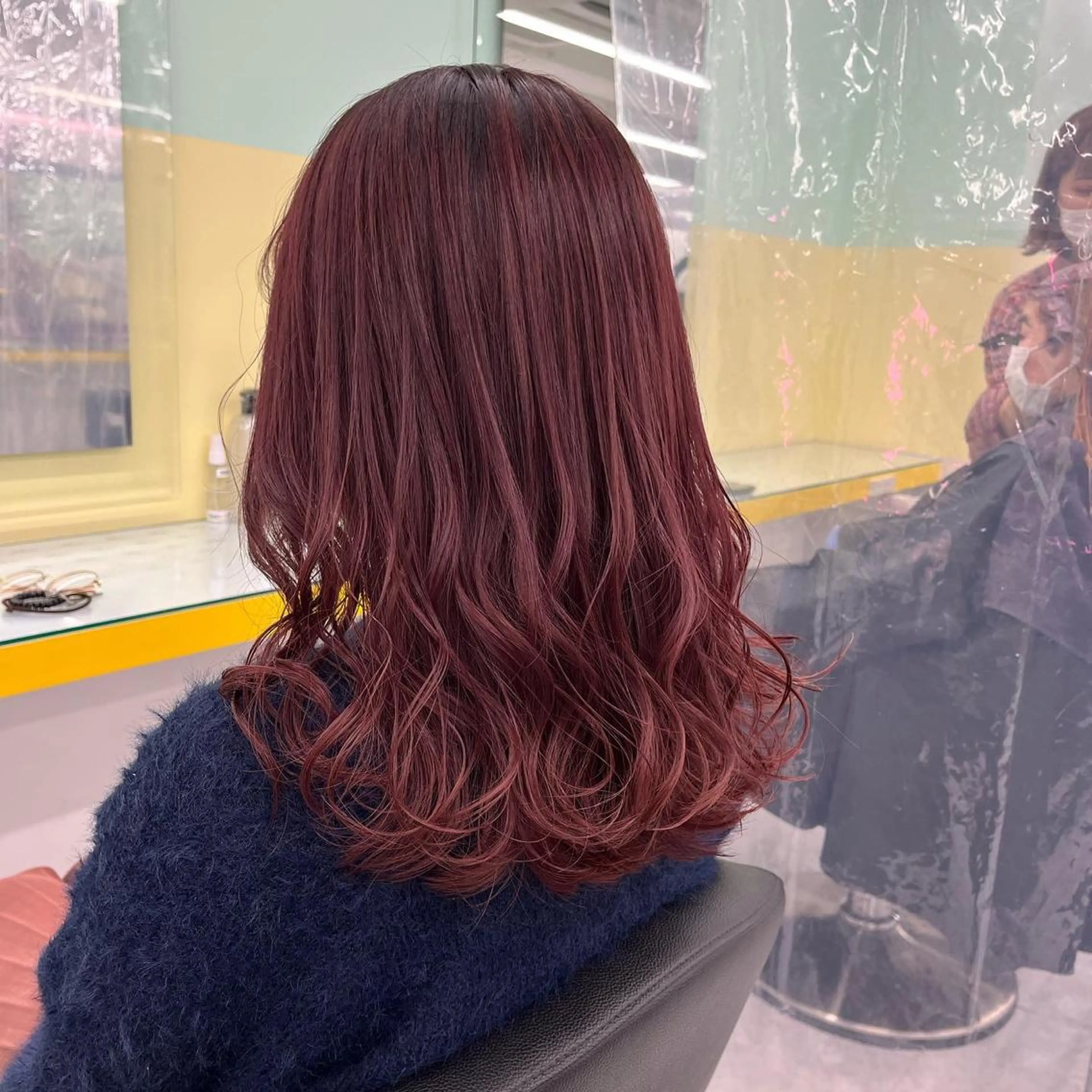 セミロング ヘアカラー トリートメント ヘッドスパ ヘアセット I S所属・🌿透明感カラー‪ 縮毛矯正✨かずきのヘアスタイル