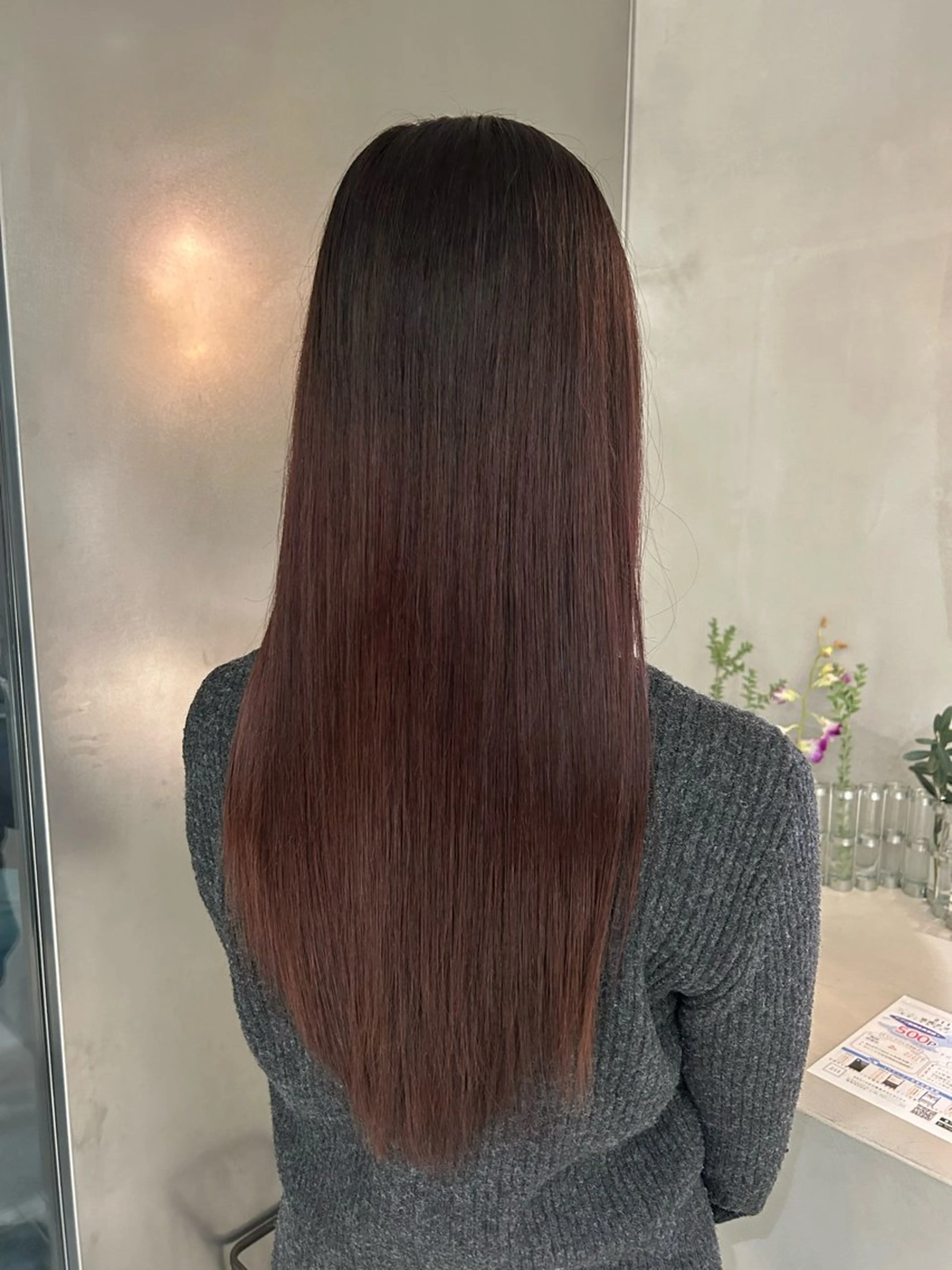 ロング カラー 馬場 菜乃夏のヘアスタイル