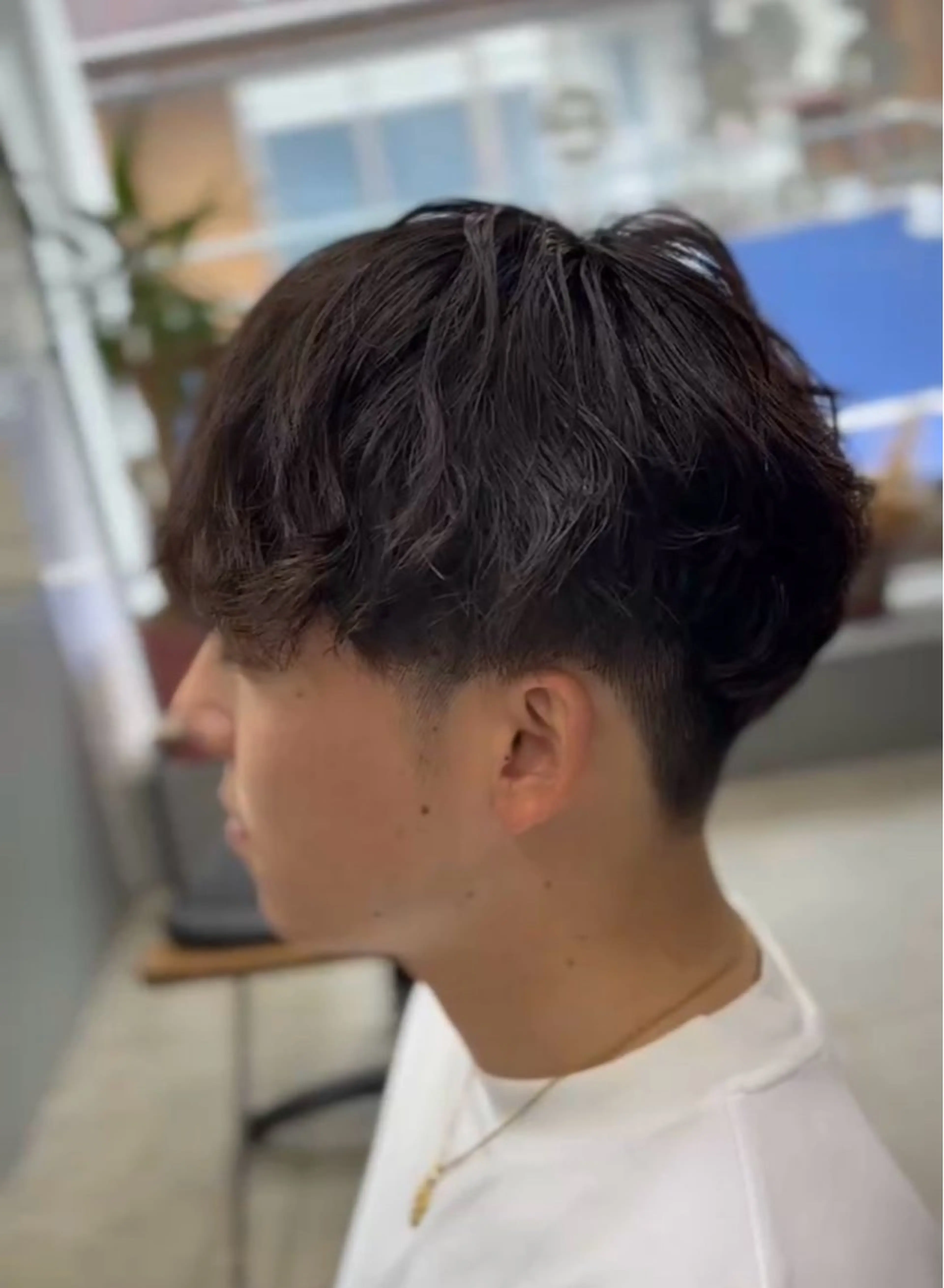 ショート パーマ メンズ カット パーマ メンズ専門サロン wokeのヘアスタイル