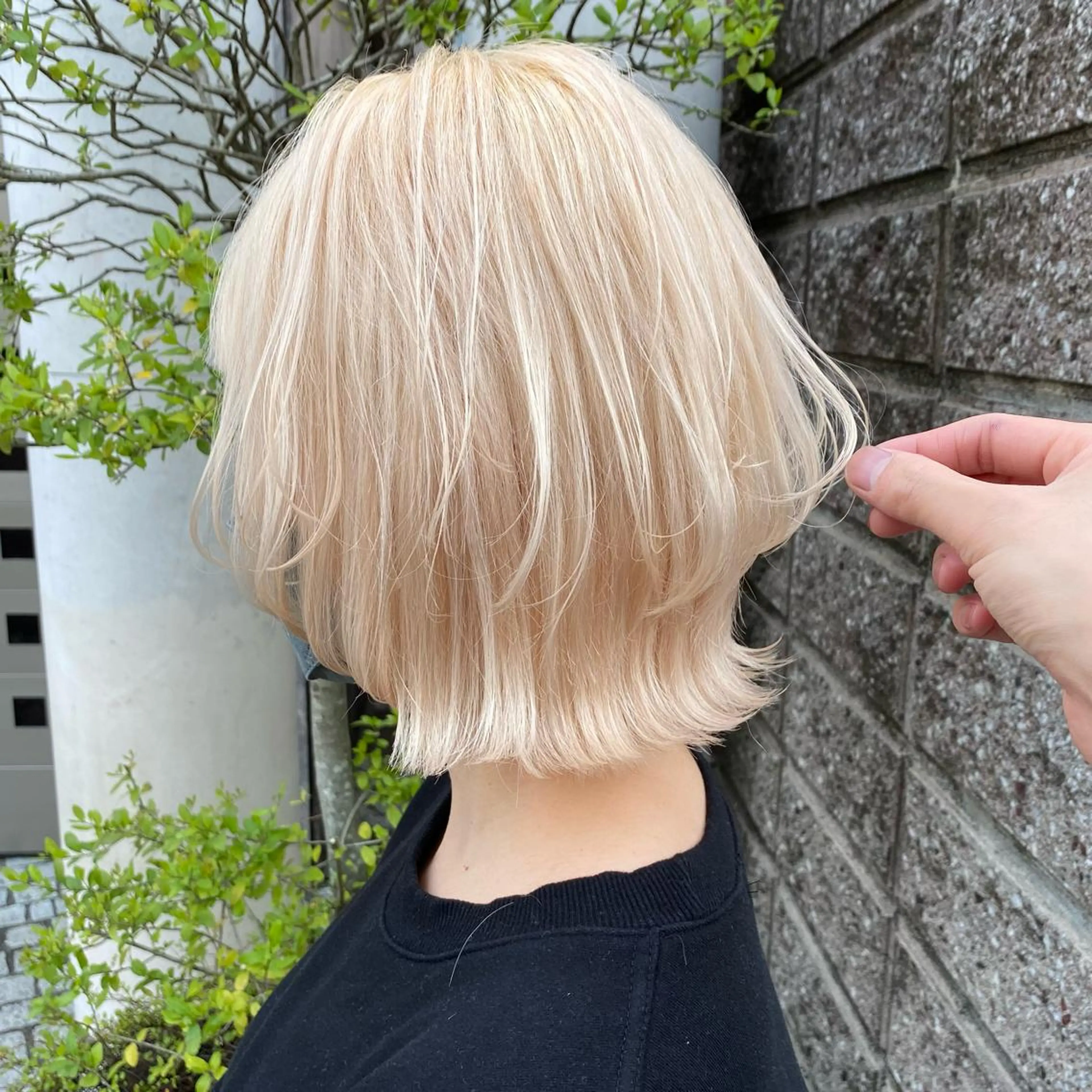 ショート カラー ヘアカラー ヘアセット onyx所属・表参道/ハイライト・ バレイヤージュのヘアスタイル