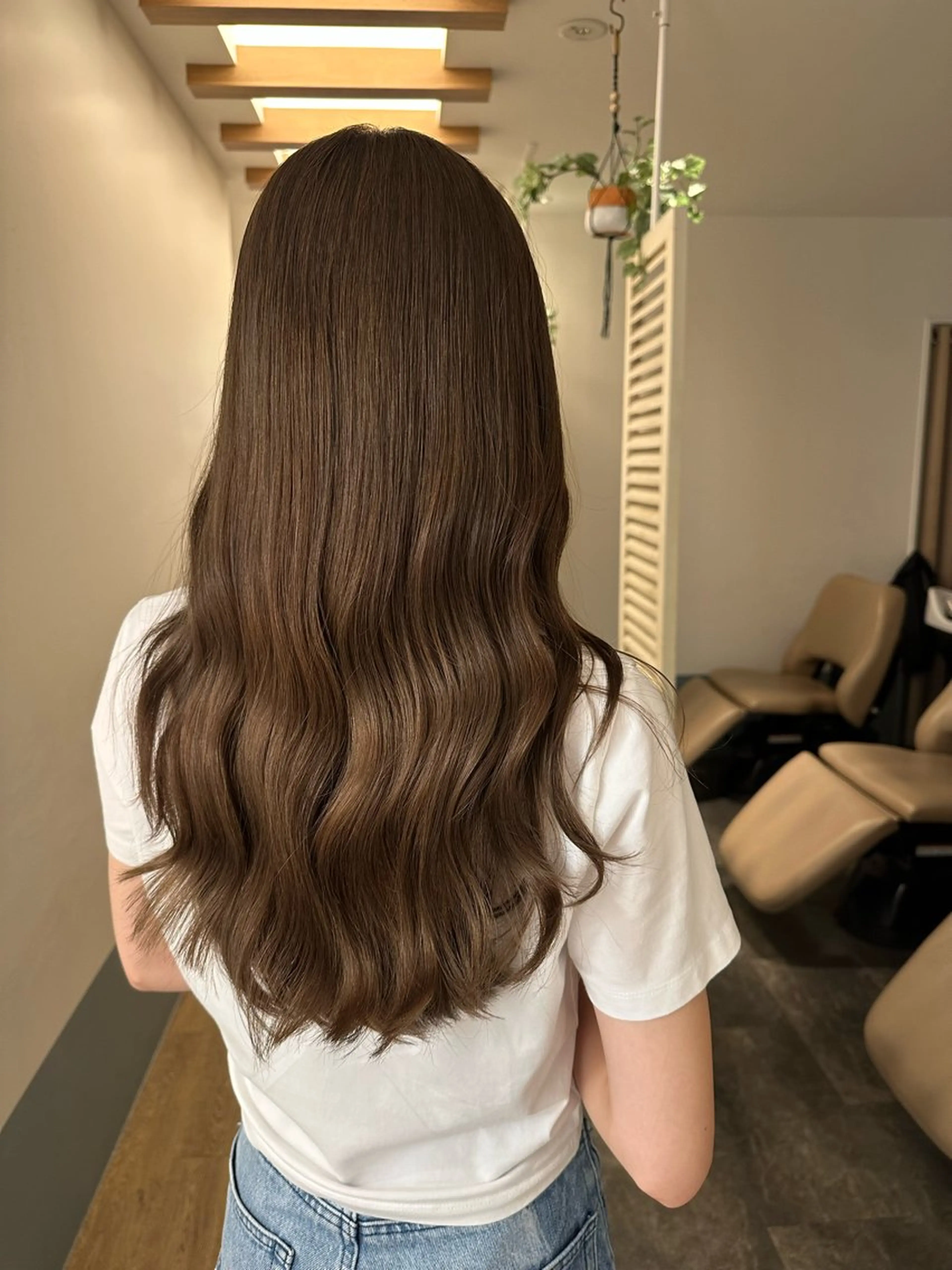 ロング カラー ヘアカラー トリートメント ヘッドスパ 安丸 結夏のヘアスタイル