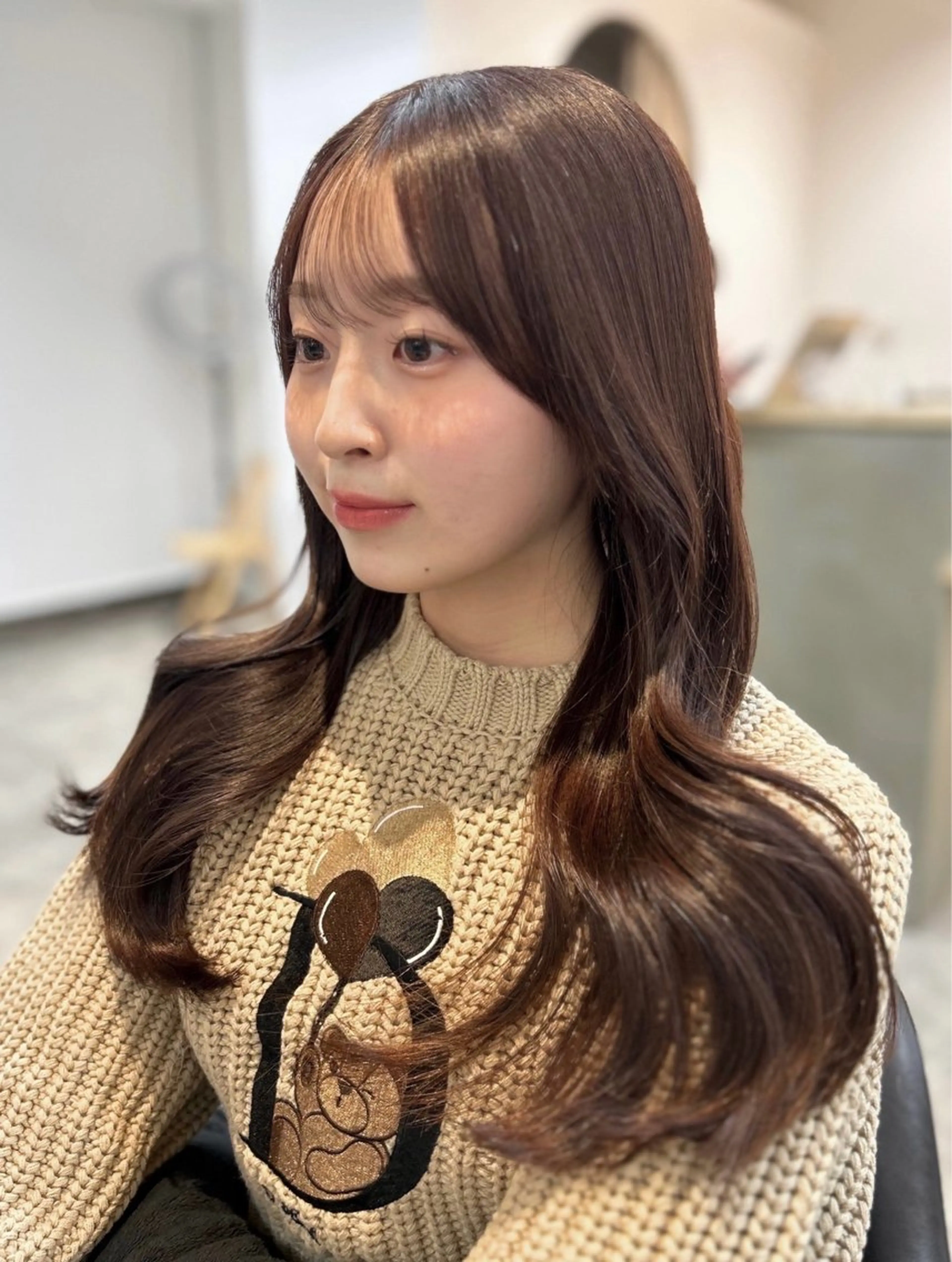 カラー 透明感カラー୨୧ 松山理桜🩰˖ ࣪⊹のヘアスタイル