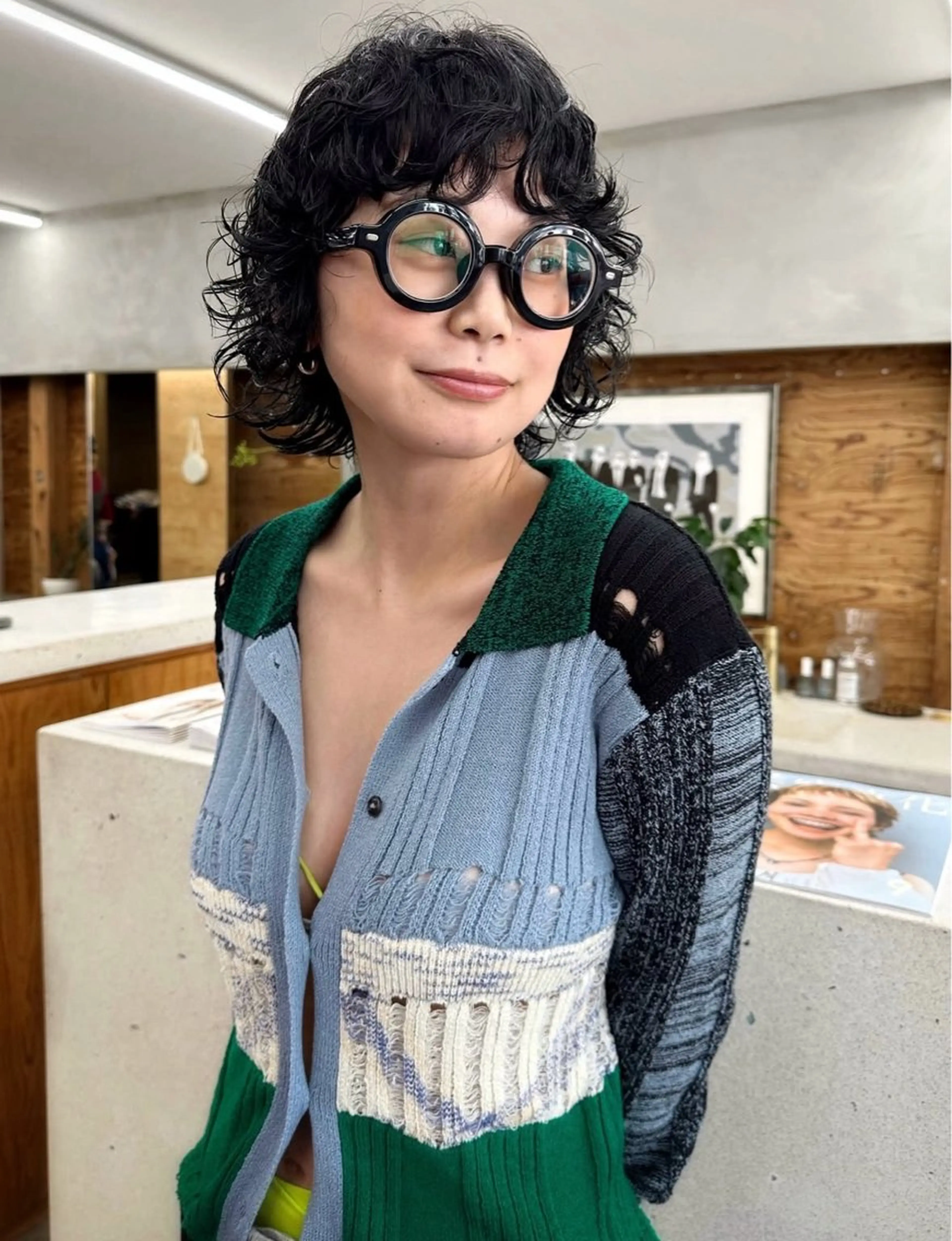 ショート パーマ ボブレイヤー ボブ レイヤーカット カット パーマ トリートメント 榛地 渉馬のヘアスタイル