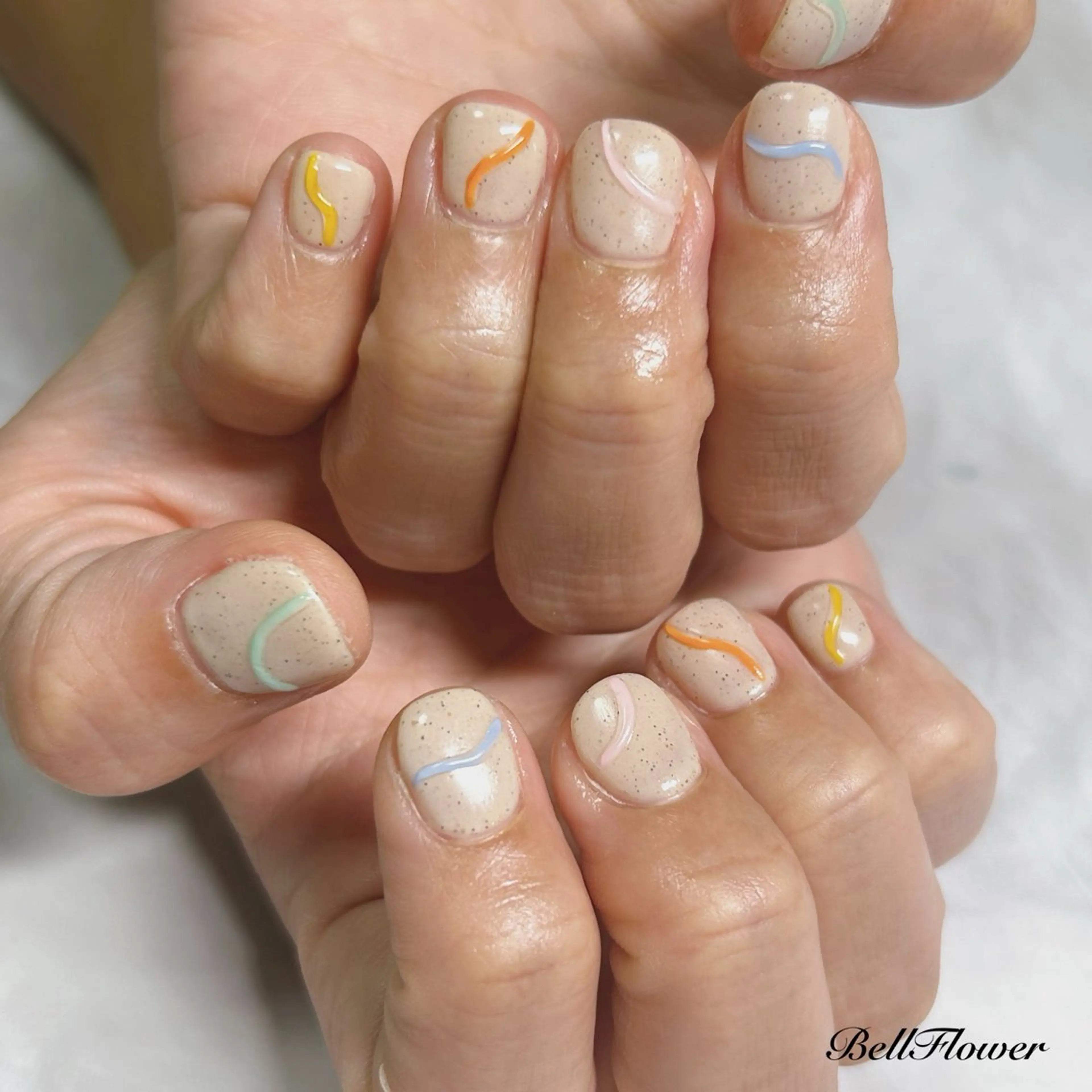 ネイル ハンドネイル Bell Flowerのネイルデザイン