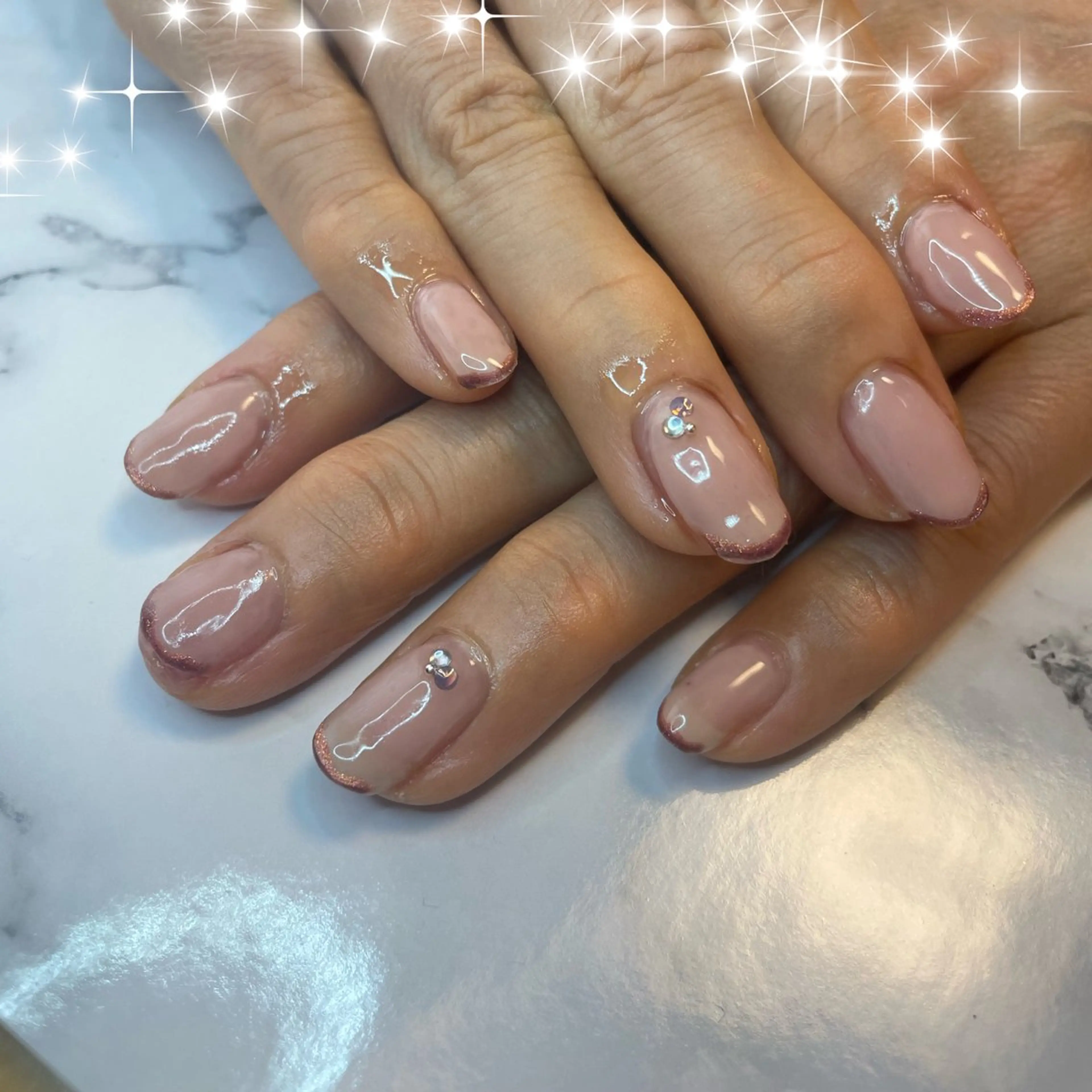 ネイル マグネットネイル オフィスネイル ワンカラーネイル ピンク シンプルネイル NAIL★M 真紀のネイルデザイン