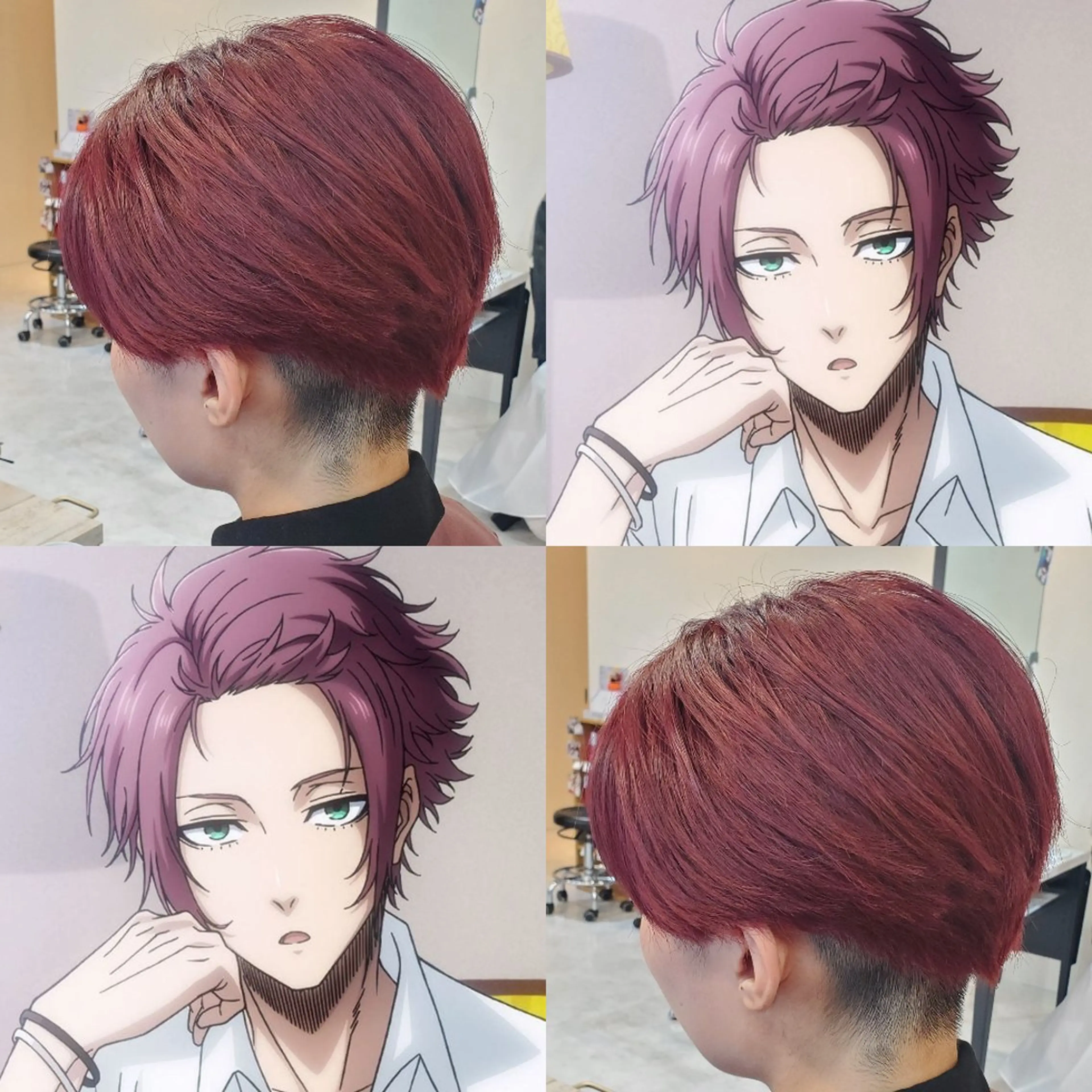 ショート カラー ブルーカラー カット ヘアカラー 🌈札幌派手髪🌈 Fave ユウキ🤞のヘアスタイル
