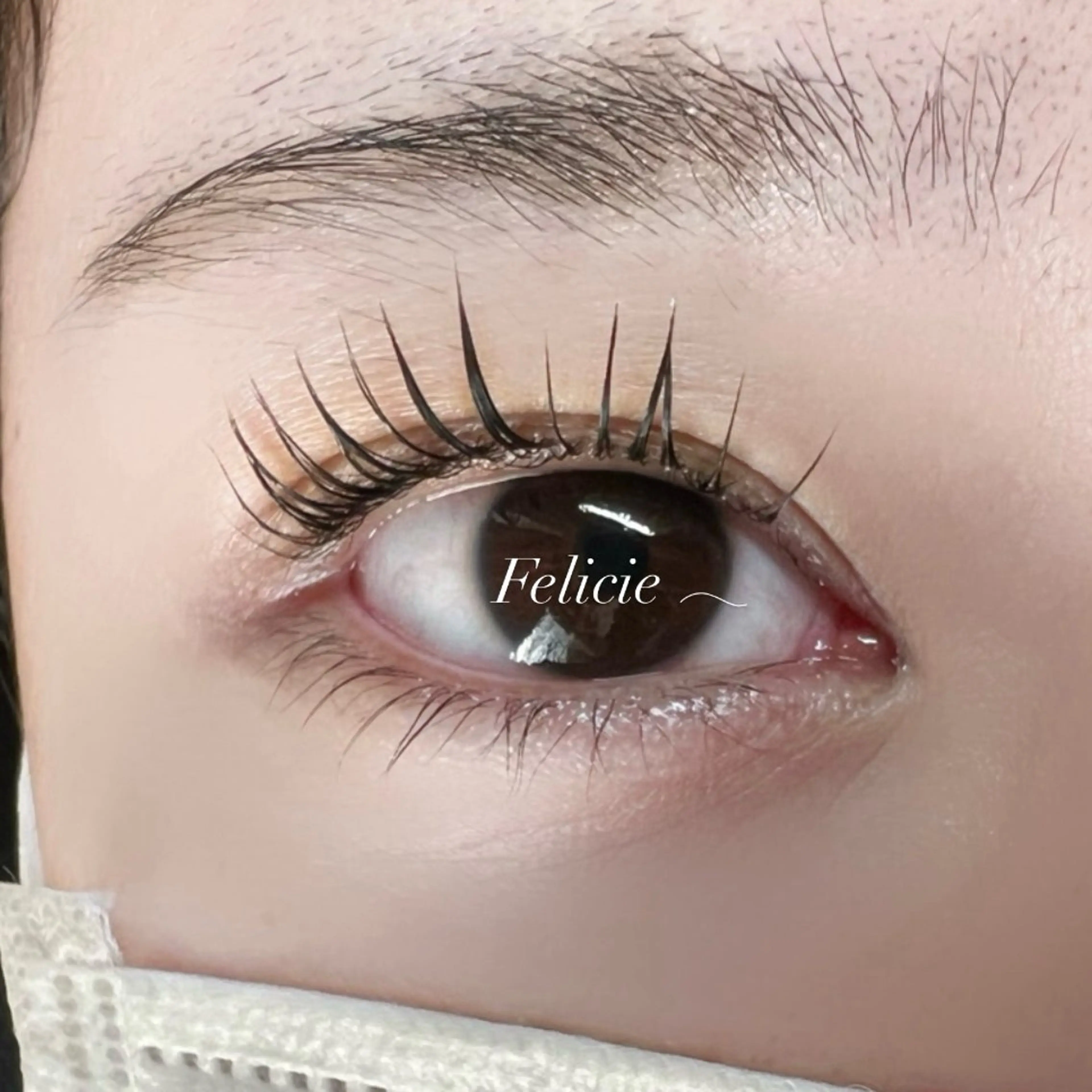 マツエク・マツパ パリジェンヌラッシュリフト マツパ Felicie＊ Sayakaのマツエク・マツパデザイン
