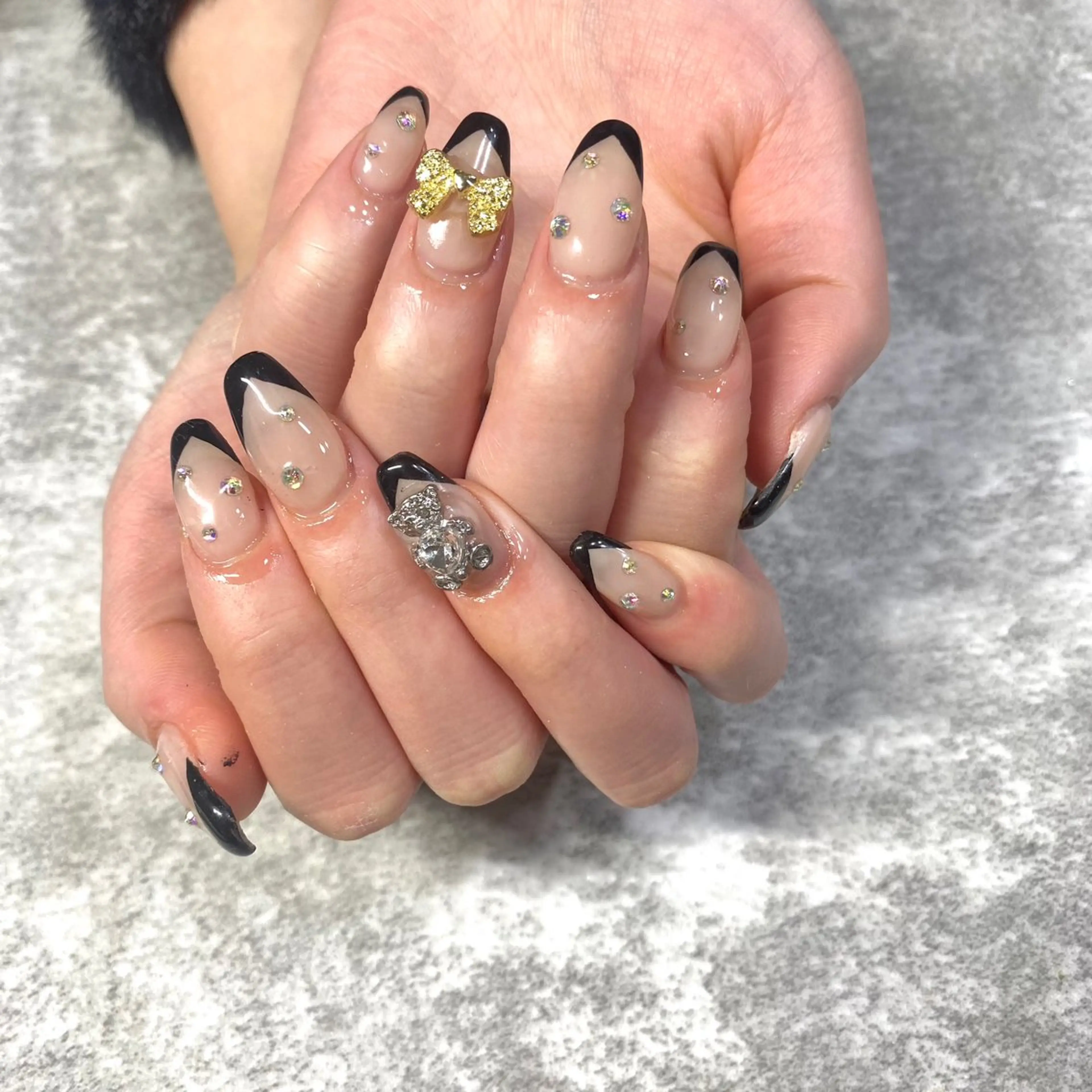 ネイル フレンチネイル リボン ハンドネイル ★Rinail... .のネイルデザイン